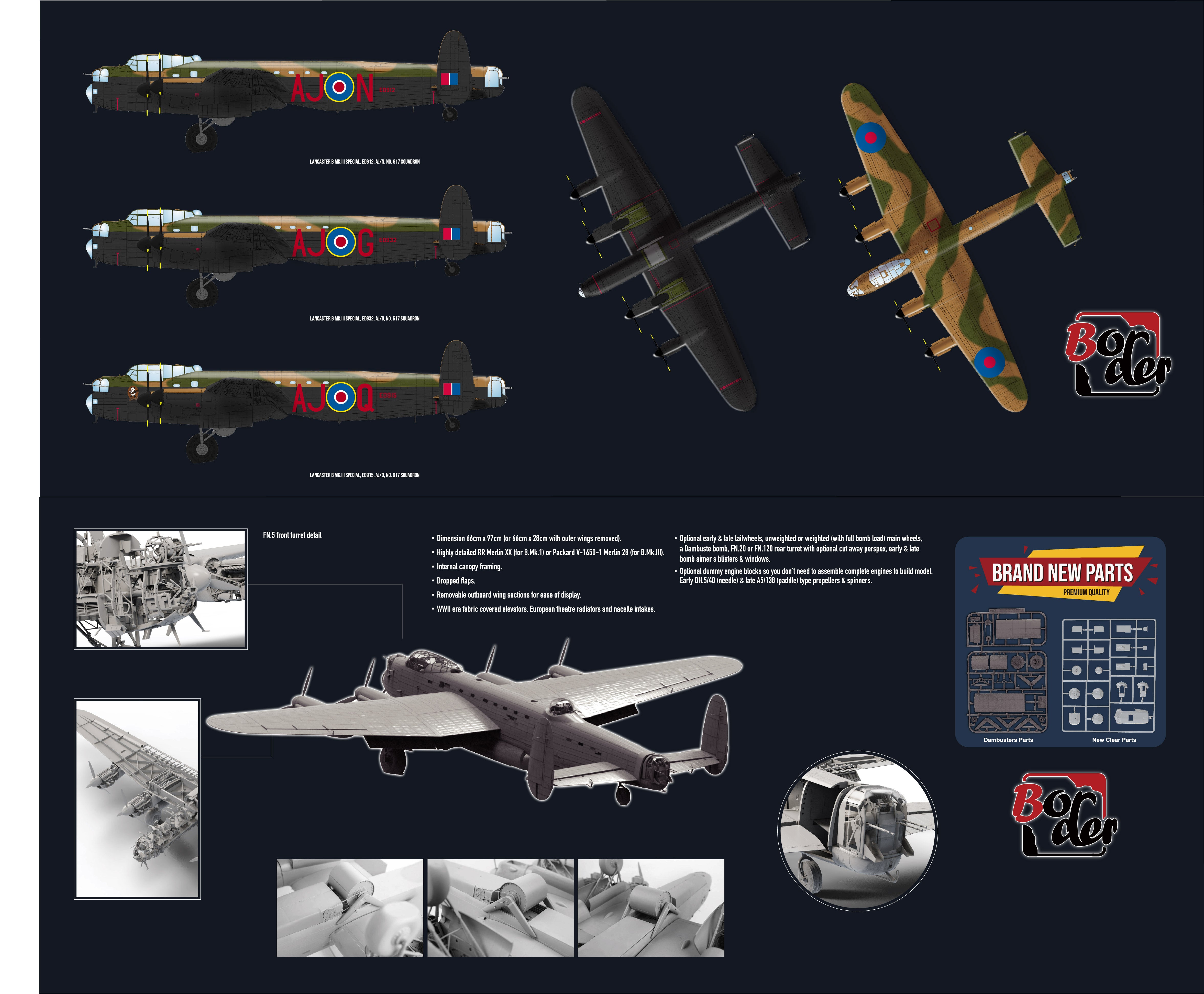 Border Model 1/32 Avro Lancaster B.Mk.III "Dambusters" | 6971995746584