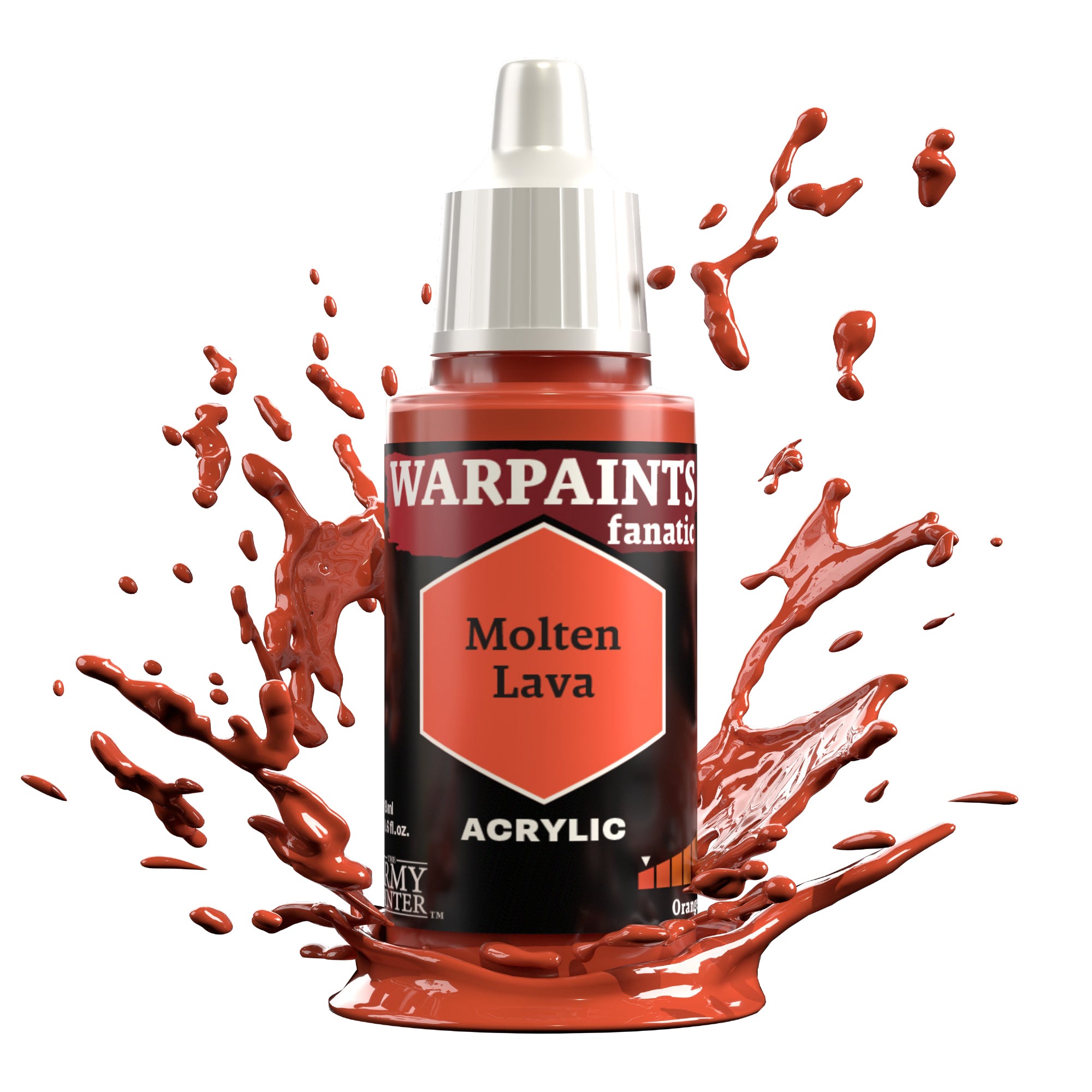 Army Painter Warpaints Fanatic Acrylic, Molten Lava | 5713799309708