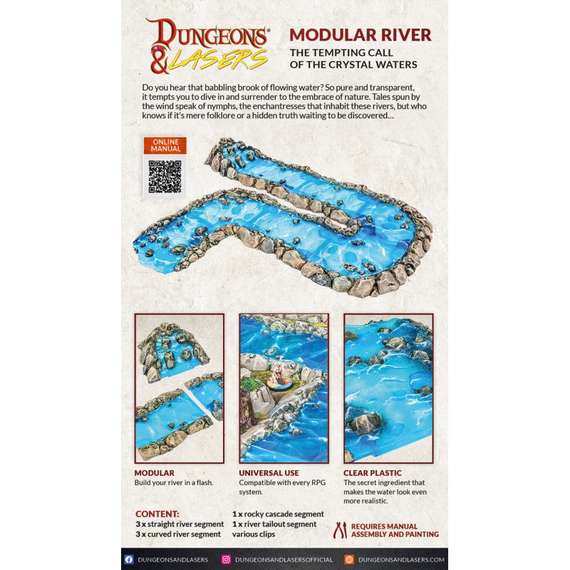 Archon Studio Dungeons and Lasers: Modular River (D&L: Expansion Sets) | 5901414674168