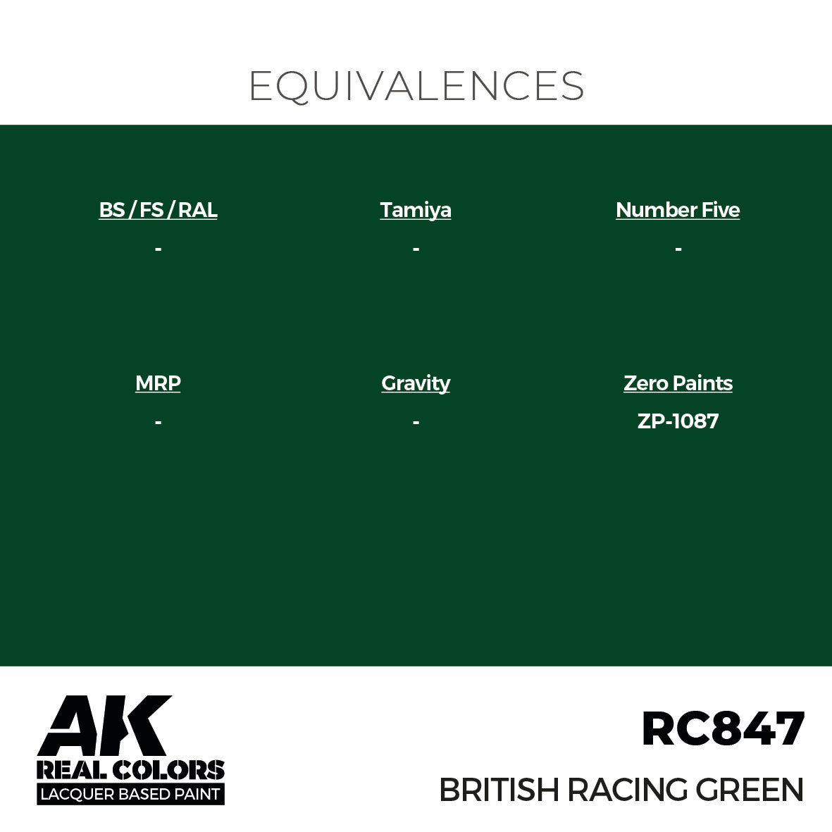 AK Interactive Real Colors British Racing Green 17 ml. | 8435568336001
