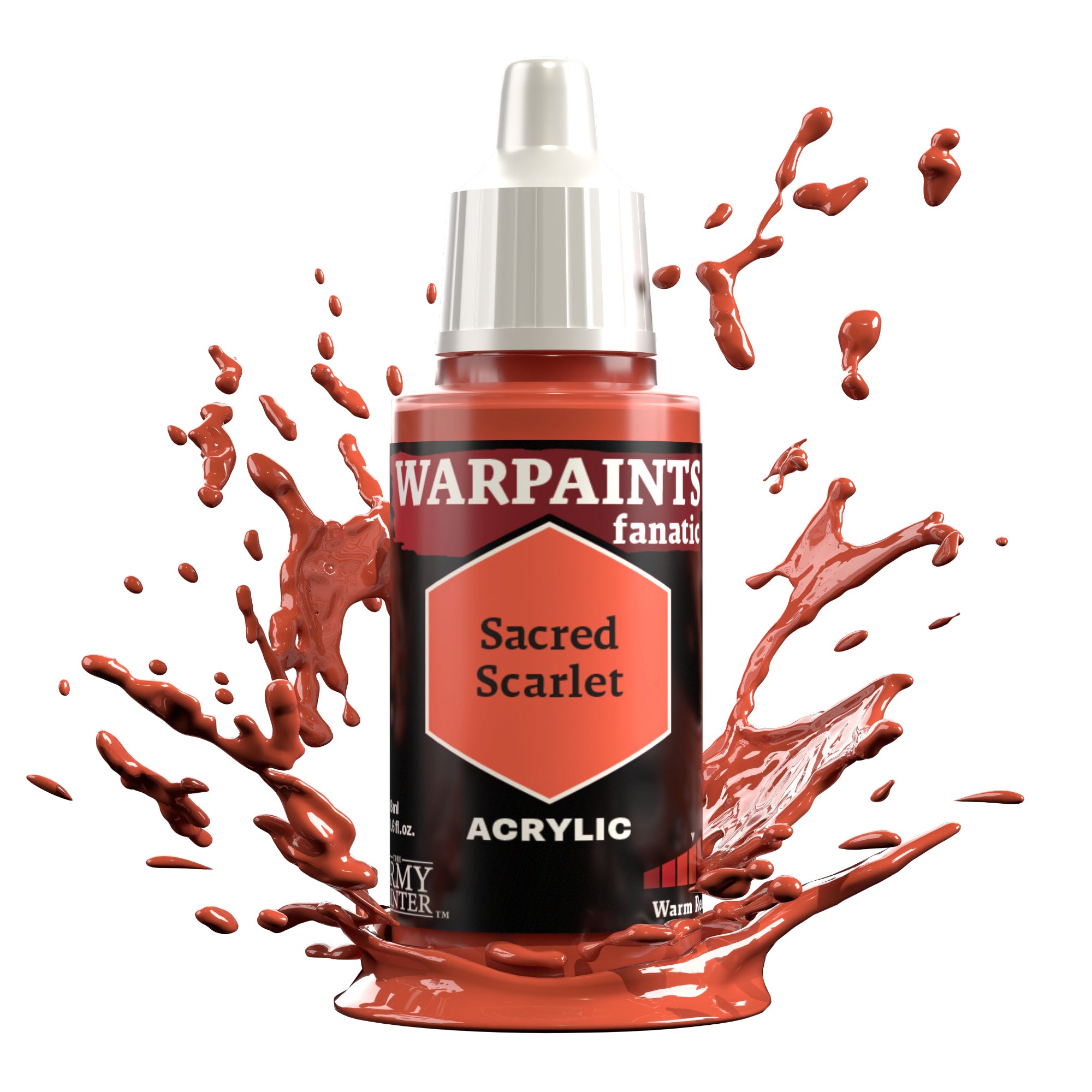 Army Painter Warpaints Fanatic Acrylic, Sacred Scarlet | 5713799310605
