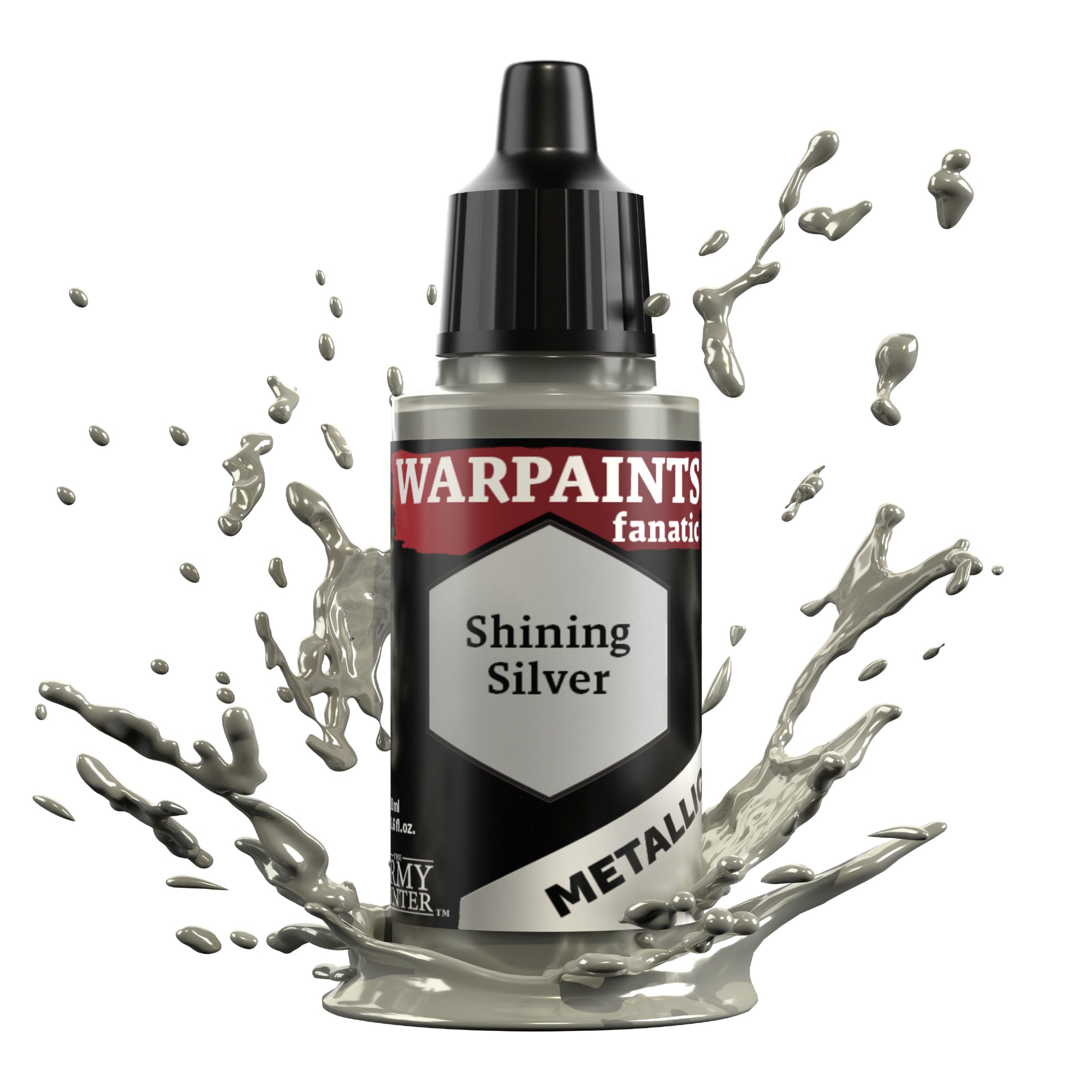 Army Painter Warpaints Fanatic Metallic, Shining Silver | 5713799319103