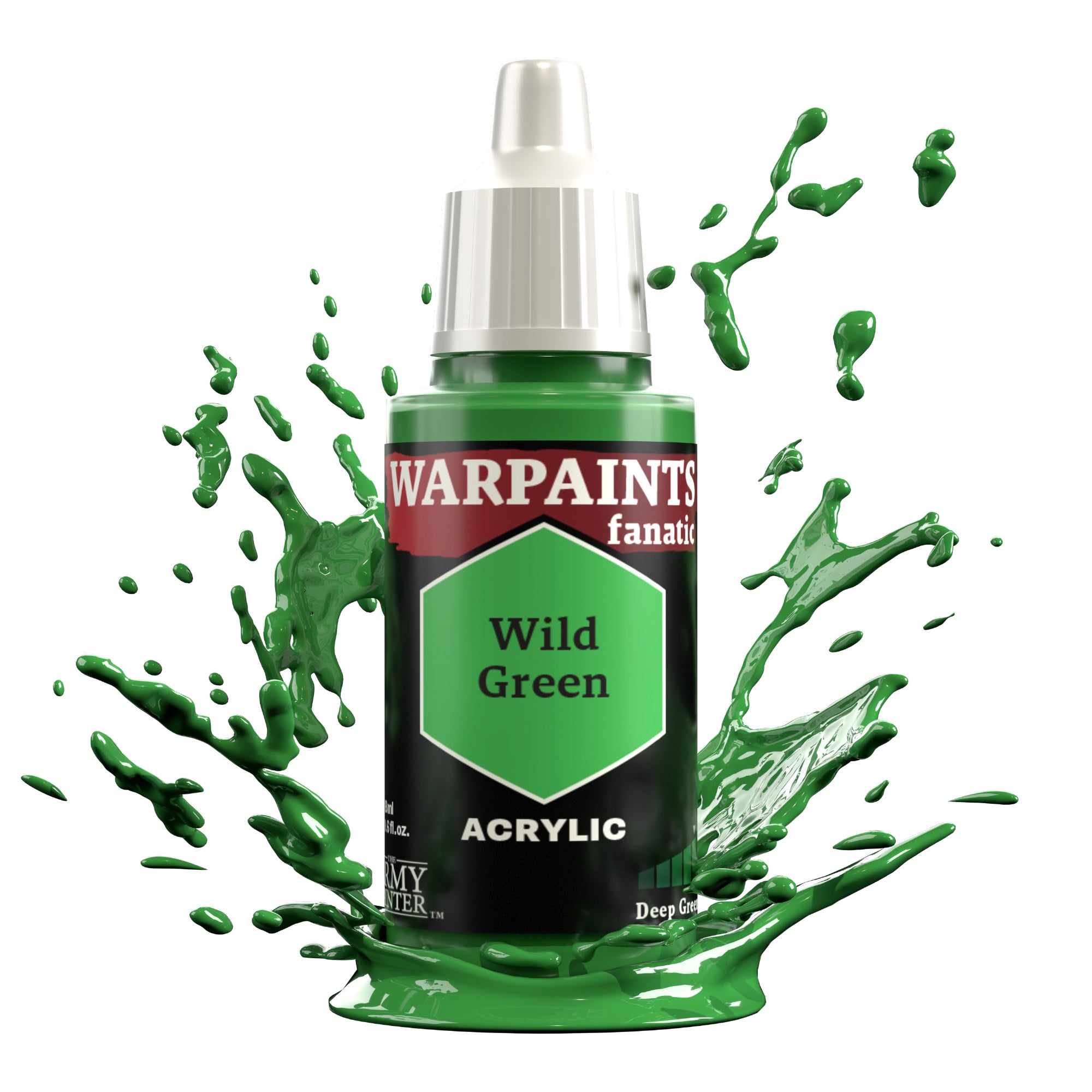 Army Painter Warpaints Fanatic Acrylic, Wild Green | 5713799305304