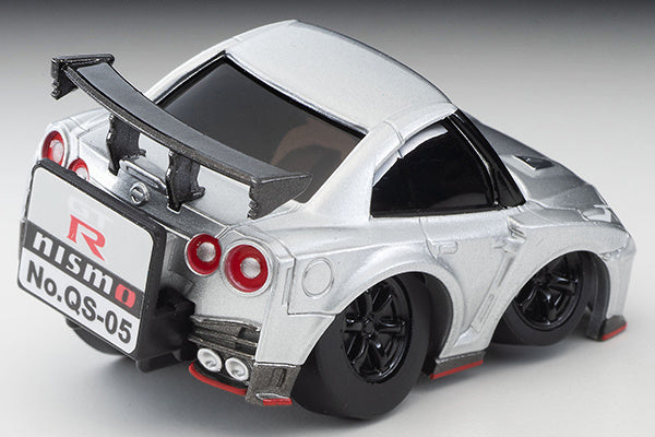 TomyTec Choro Q QS-05B Nissan Gt-R Nid7:D27Smo Nismo N Attack Package Silver | 4543736328506