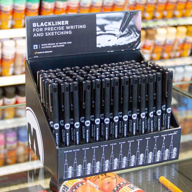 Molotow BLACKLINER Sales Display (78 Markers total) | 4250397647333