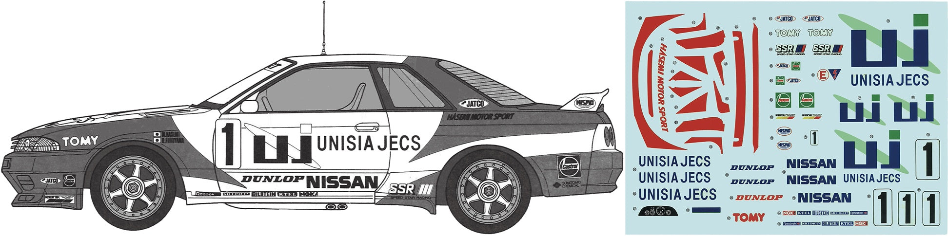 Fujimi 1/12 Unisia Jecs Skyline (BNR32 1993 JTC)