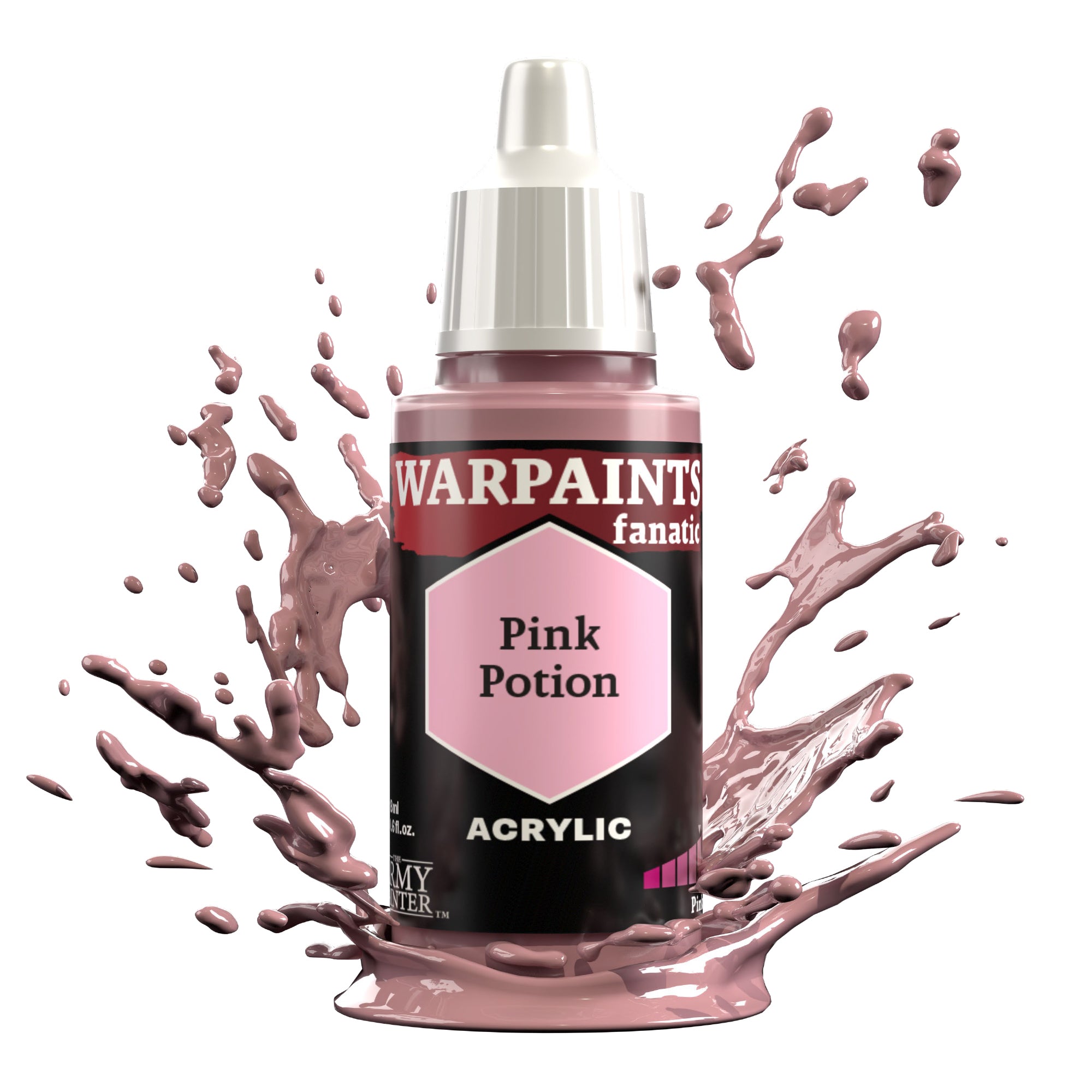 Army Painter Warpaints Fanatic Acrylic, Pink Potion | 5713799312500