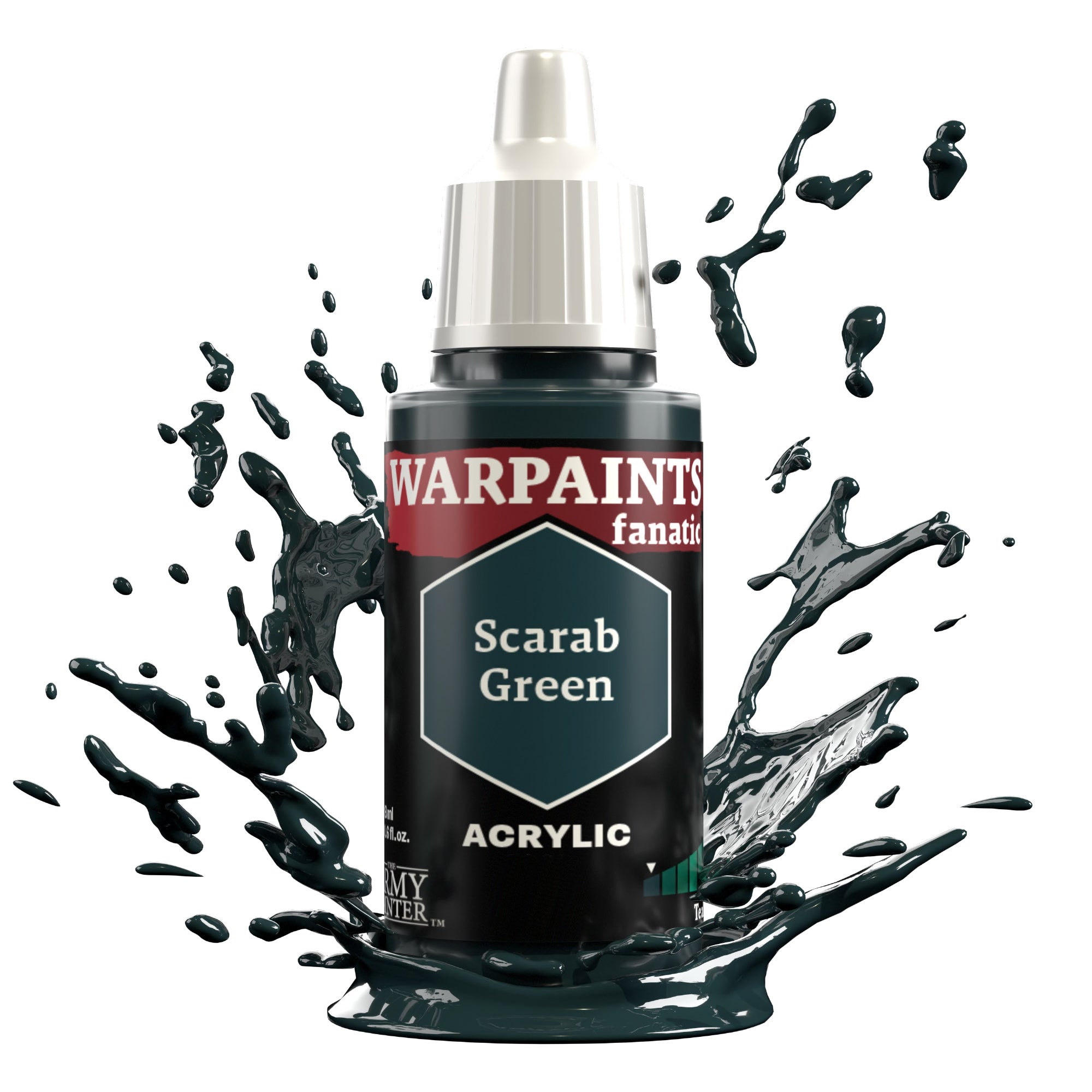 Army Painter Warpaints Fanatic Acrylic, Scarab Green | 5713799304307