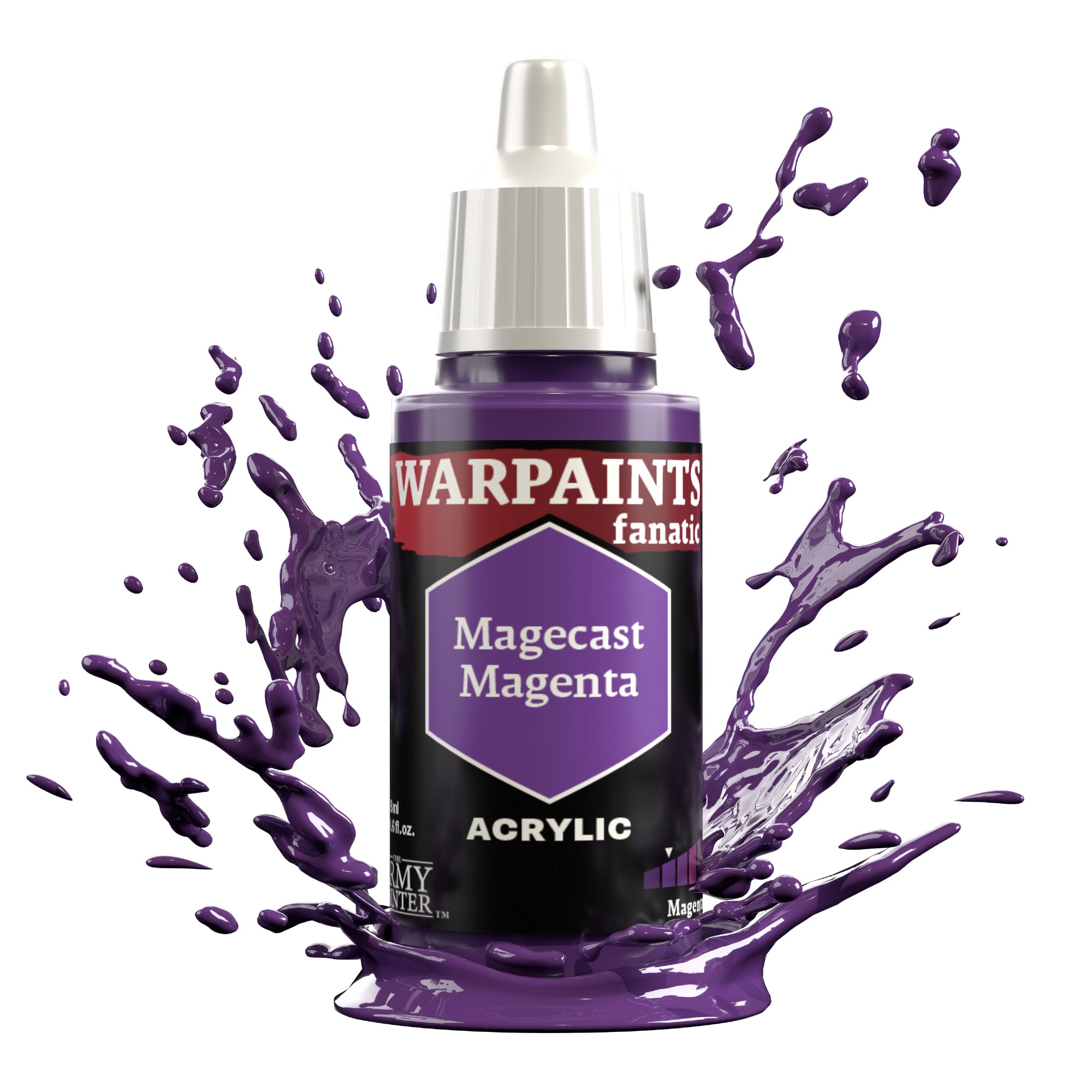 Army Painter Warpaints Fanatic Acrylic, Magecast Magenta | 5713799313408