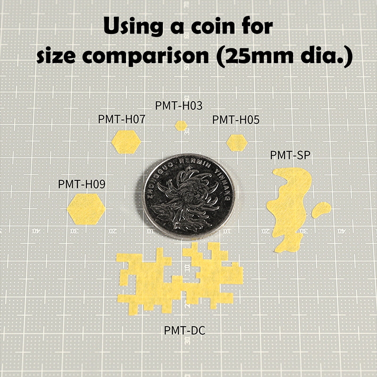 Dspiae PMT-H07 7mm Precut Masking Tape - 7mm Hexagona | 6970845566150