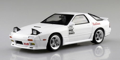 Aoshima 1/24 Pre-Painted Initial D Takahashi Ryosuke FC3S RX-7 (Comics Vol.5 Akina Battle Ver.) Model Kit | 4905083062487