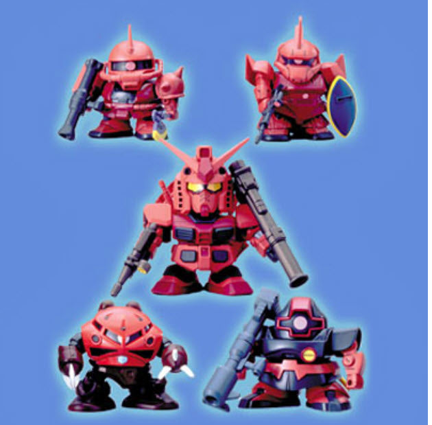 Bandai SD Gundam G Generation-F Char's Custom MS Collection | 4573102641137