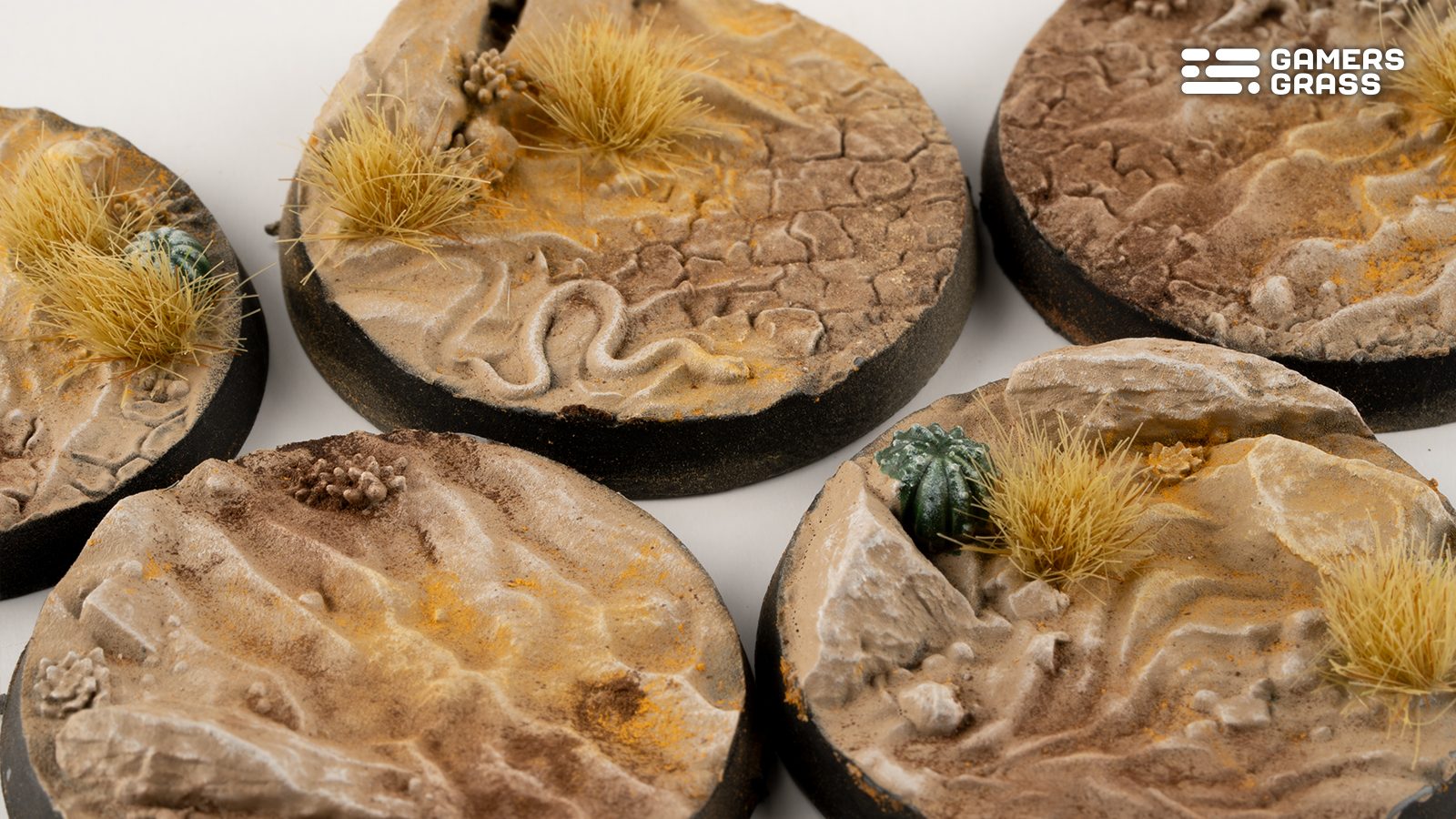 Gamers Grass Battle Ready Bases - Deserts of Maahl - Round 40mm (x5) | 738956790675
