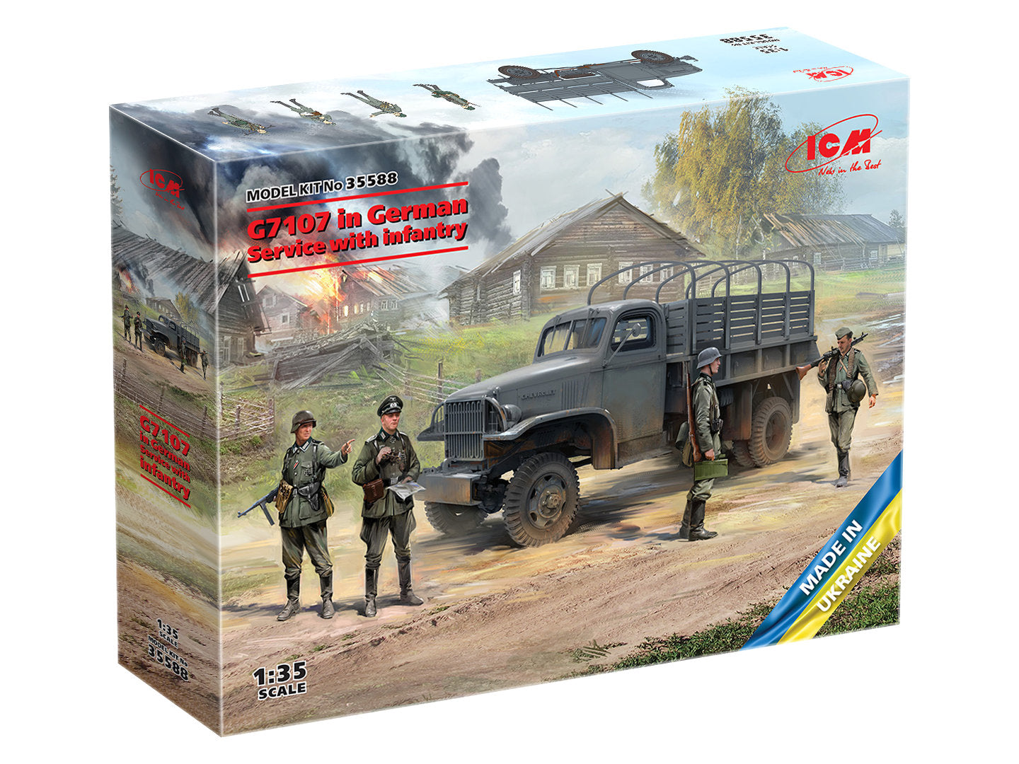 ICM 1/35 G7107 in German Service with infantry, Vehicle