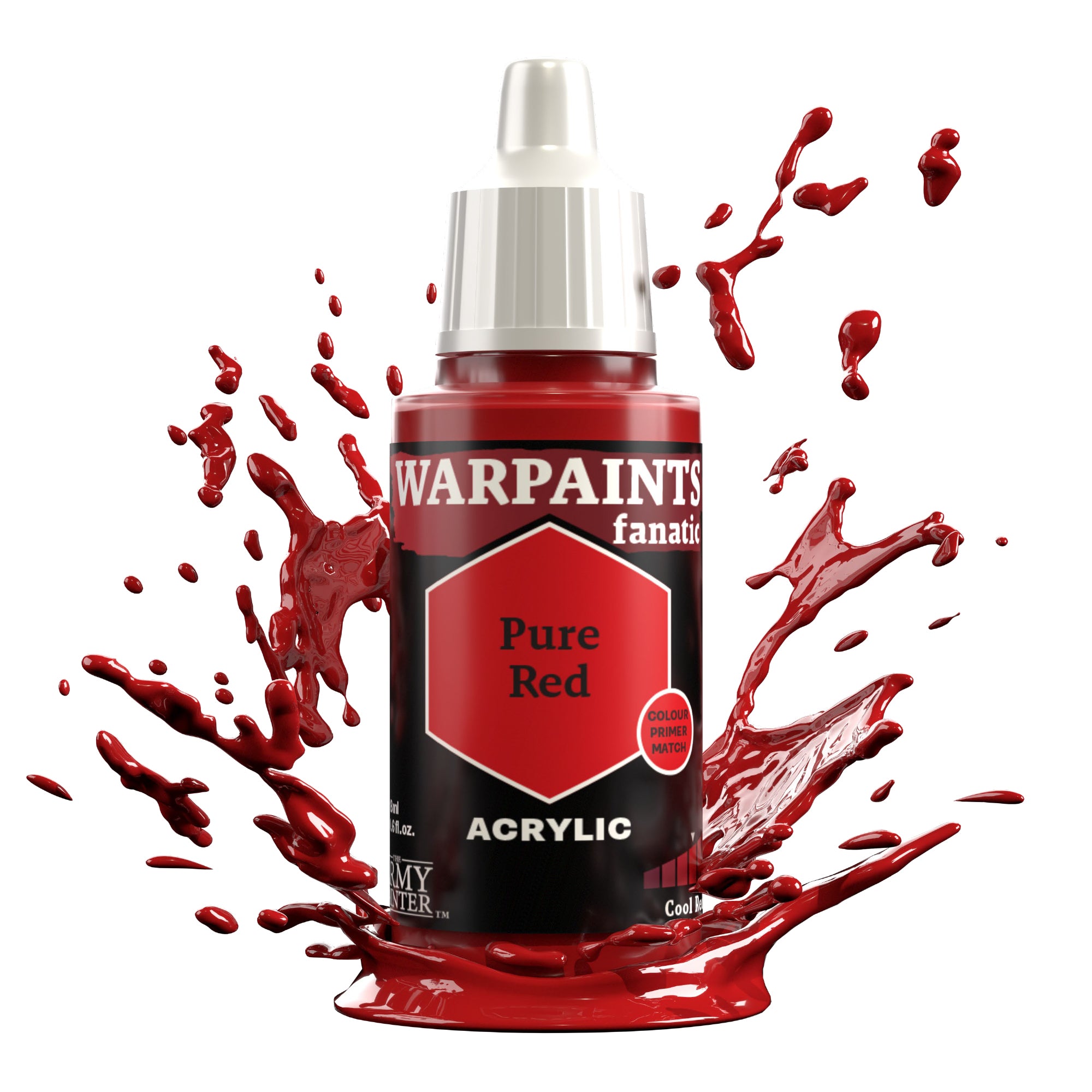 Army Painter Warpaints Fanatic Acrylic, Pure Red | 5713799311800