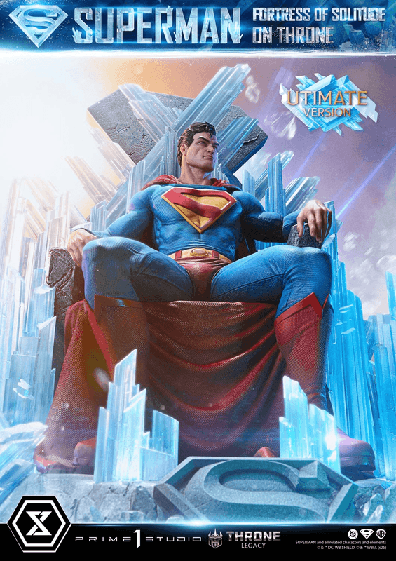 Prime 1 Studio Throne Legacy Superman (Comics) Superman Fortress of Solitude on Throne (Design by Gabriele Dell'Otto) Ultimate Bonus Version | 4582647122162