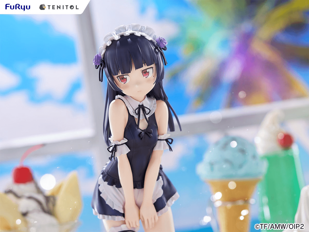TENITOL TALL Kuroneko swimsuits maid ver.