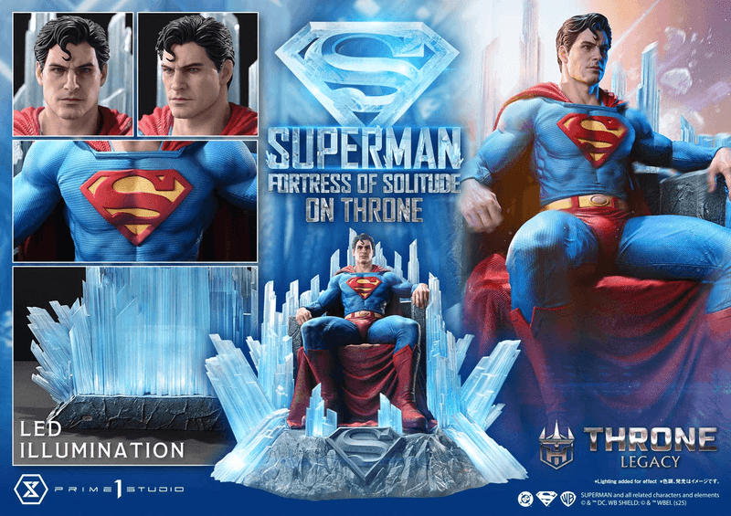 Prime 1 Studio Throne Legacy Superman (Comics) Superman Fortress of Solitude on Throne (Design by Gabriele Dell'Otto) | 4582647122148