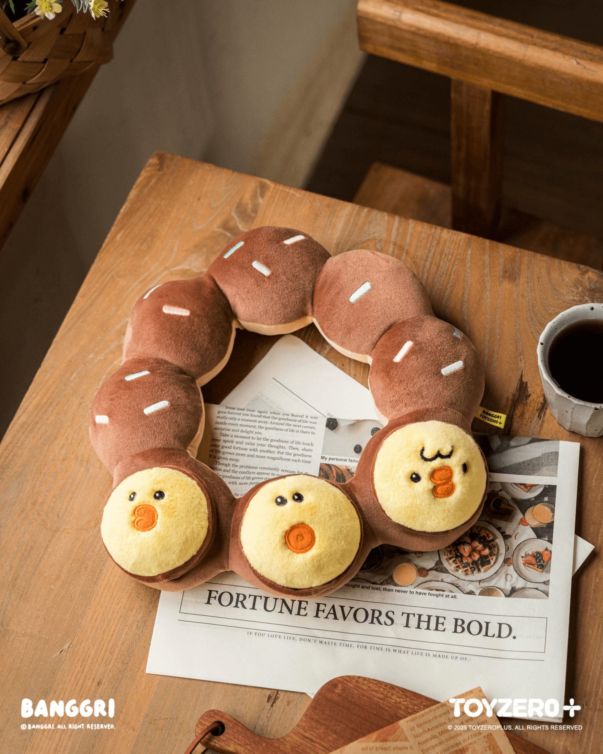 BANGGRI Bakery Series - 30cm Sleeping Plush (Donut Bang-ari) | 6978531760844