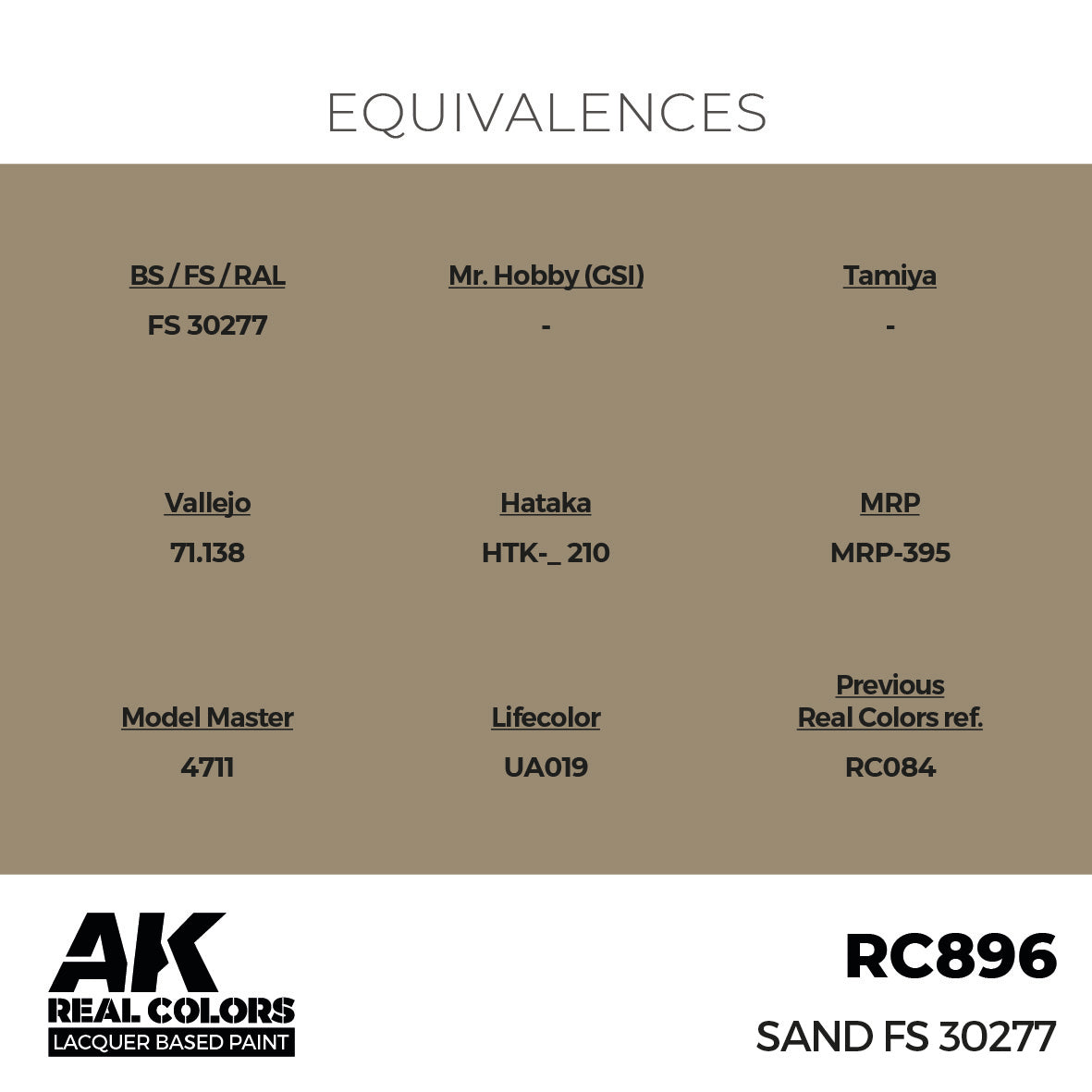 AK Interactive Real Colors Sand FS 30277 17 ml. | 8435568336490