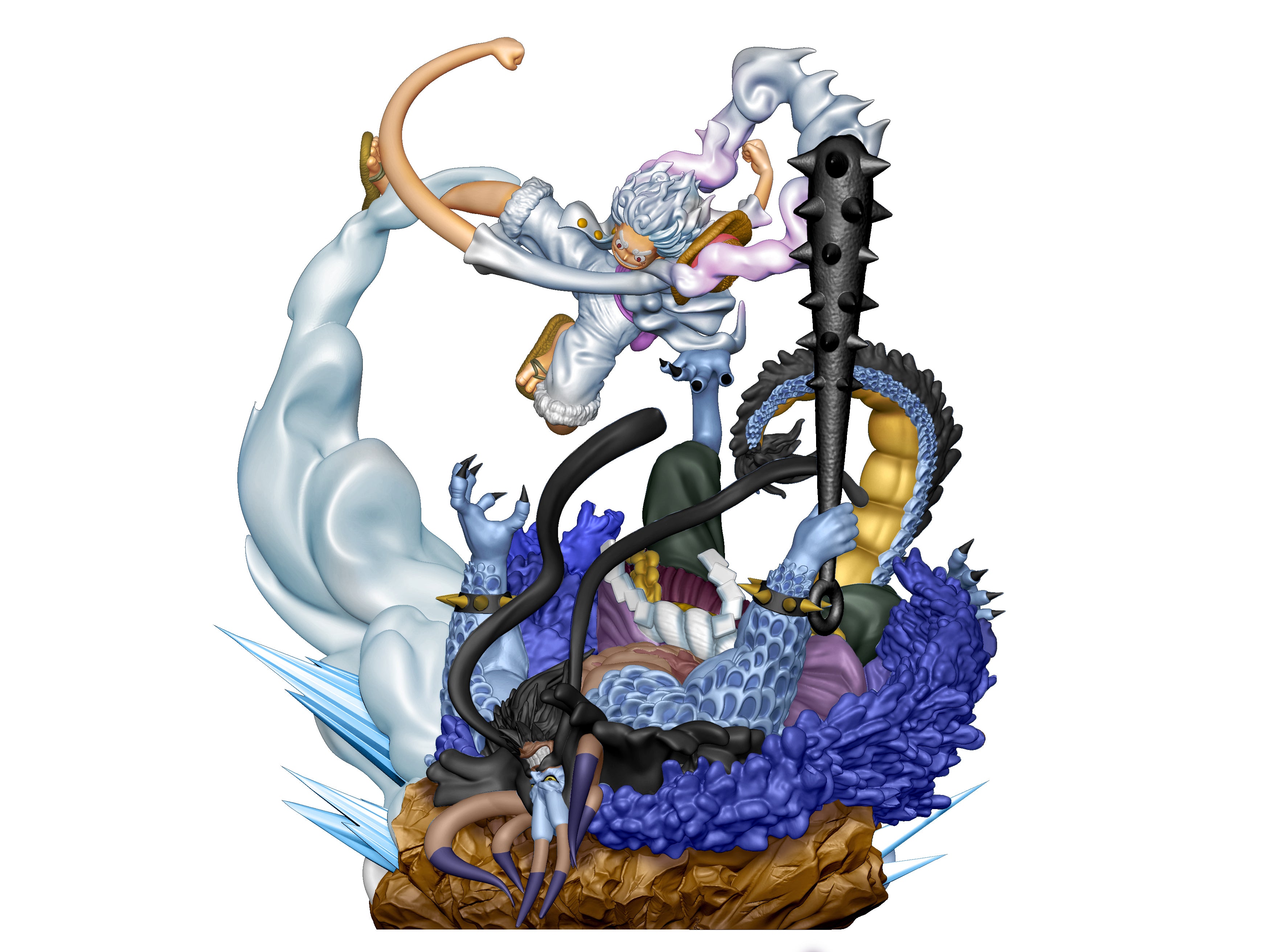 MegaHouse Pettitrama series LOGBOX RE BIRTH ONE PIECE Gear Five Special(4975430518103)