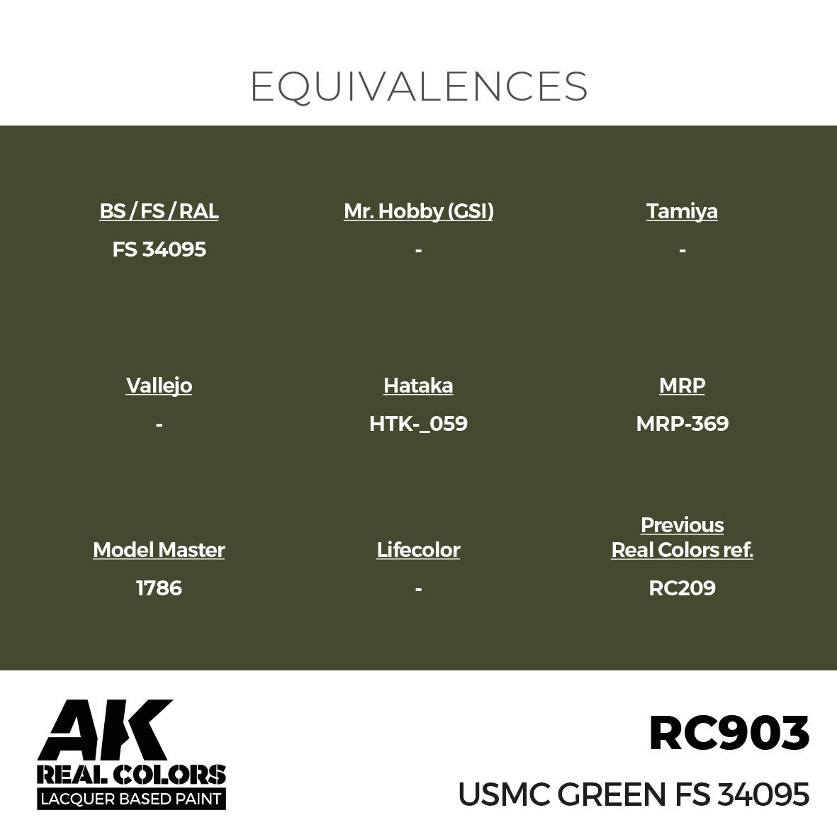 AK Interactive Real Colors USMC Green FS 34095 17 ml. | 8435568336568