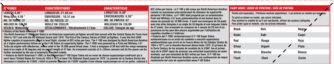 Atlantis 1/70 F-100C Super Sabre | 850041894065