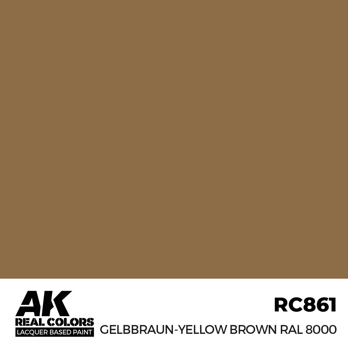 AK Interactive Real Colors Gelbbraun-Yellow Brown RAL 8000 17 ml. | 8435568336148