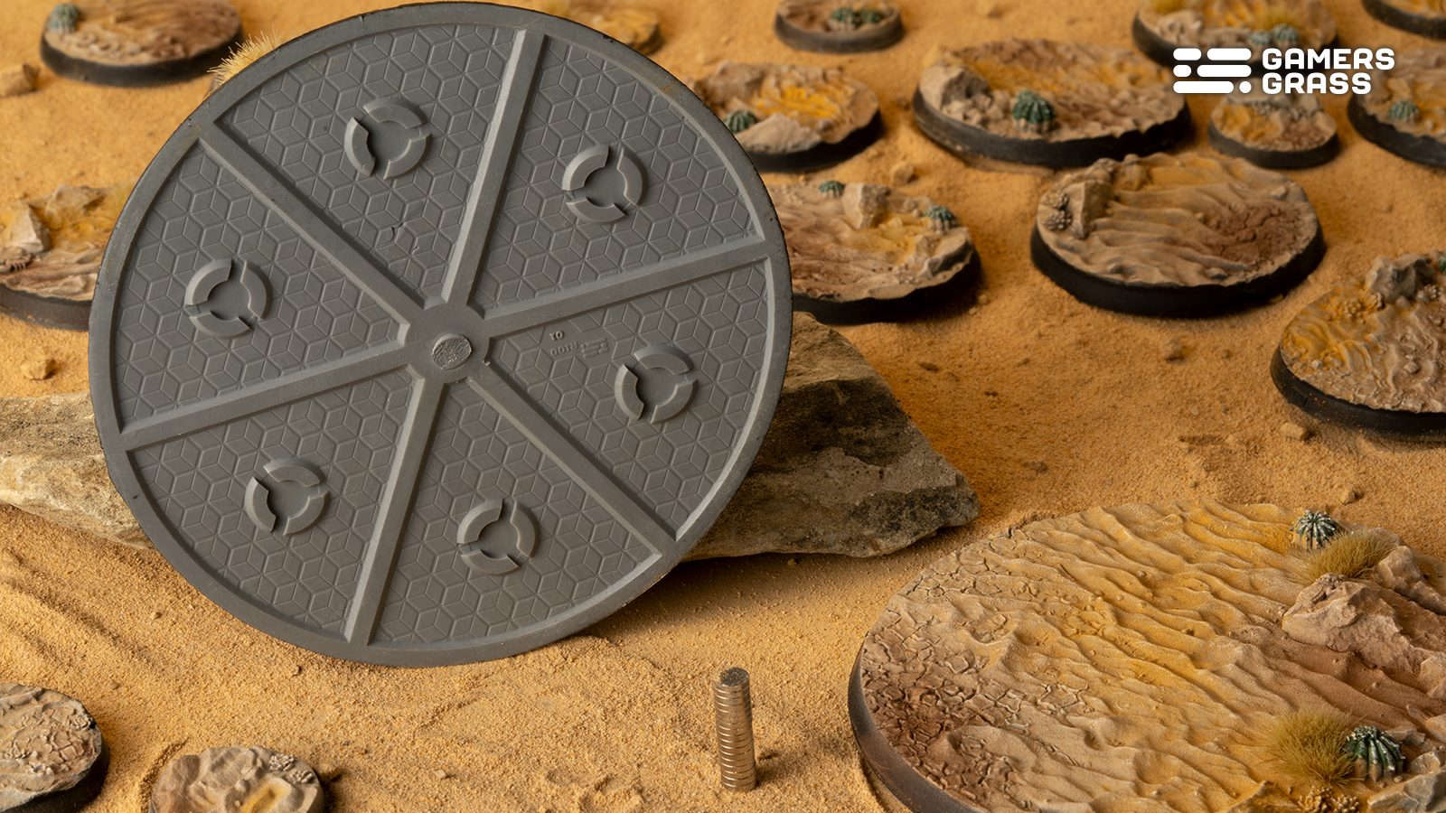 Gamers Grass Battle Ready Bases - Deserts of Maahl - Round 100mm (x1) | 738956790729