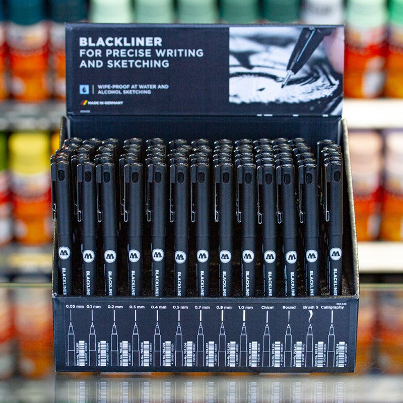 Molotow BLACKLINER Sales Display (78 Markers total) | 4250397647333