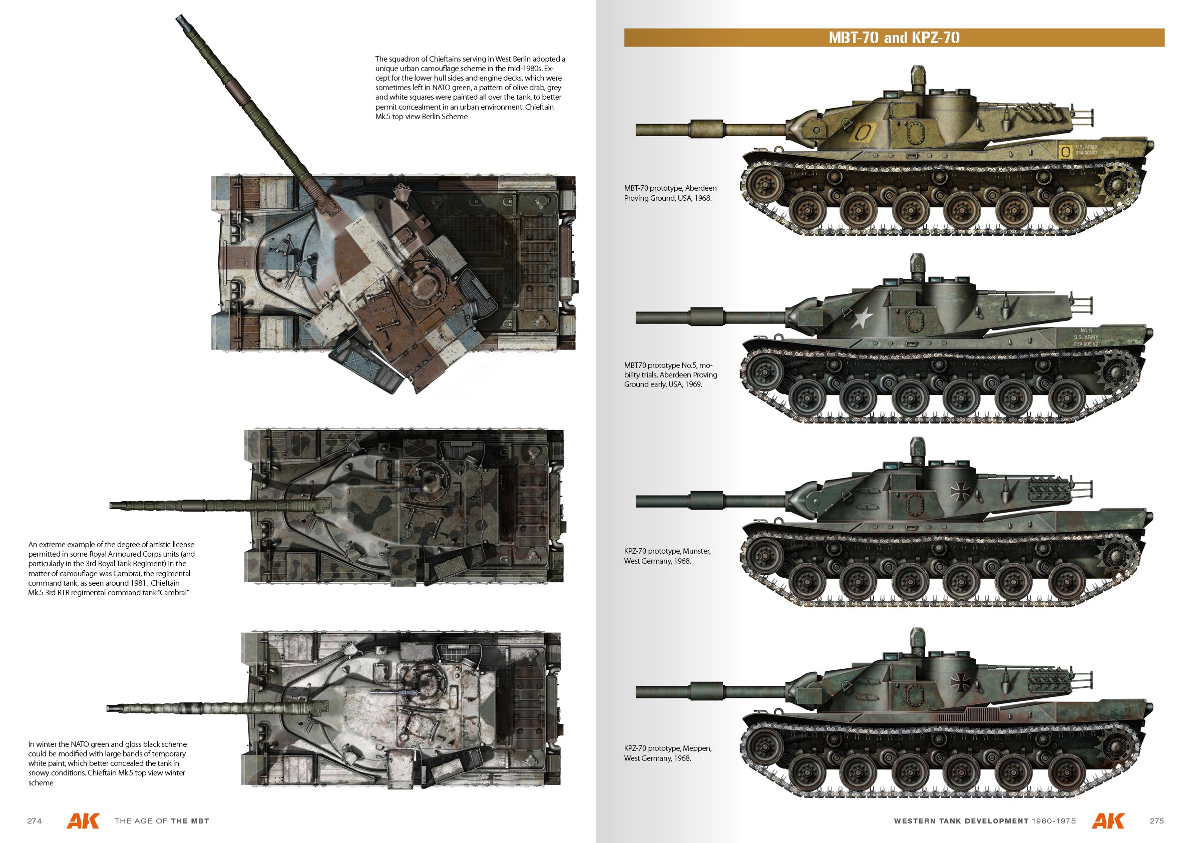 AK Interactive The Age of the Main Battle Tank (Historic Military Book with 220 Profiles) | 8435568340398