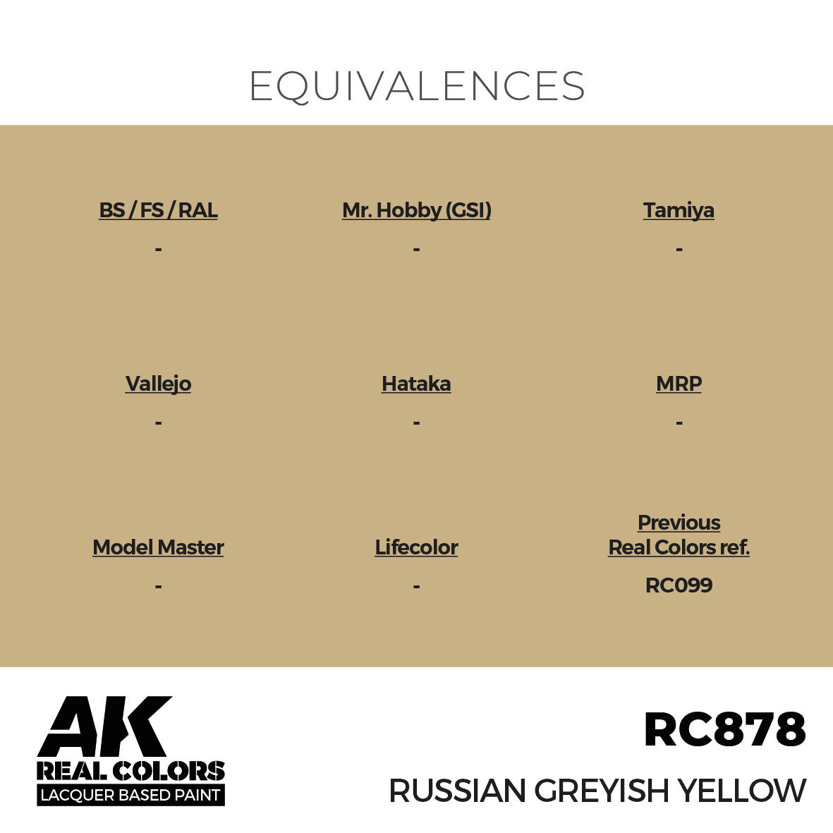 AK Interactive Real Colors Russian Greyish Yellow 17 ml. | 8435568336315