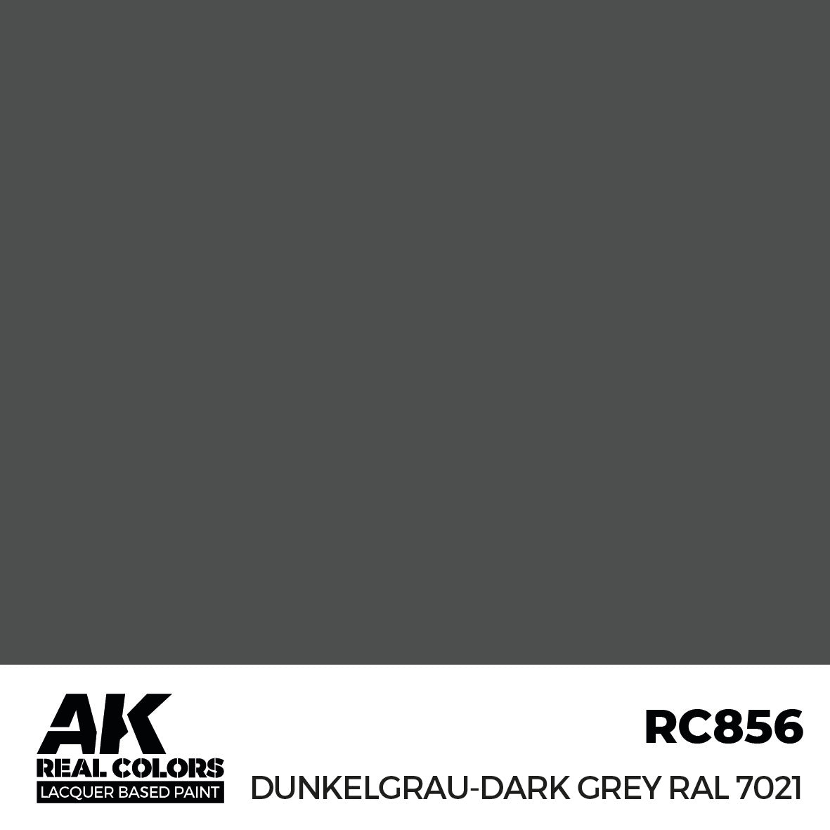AK Interactive Real Colors Dunkelgrau-Dark Grey RAL 7021 17 ml. | 8435568336094