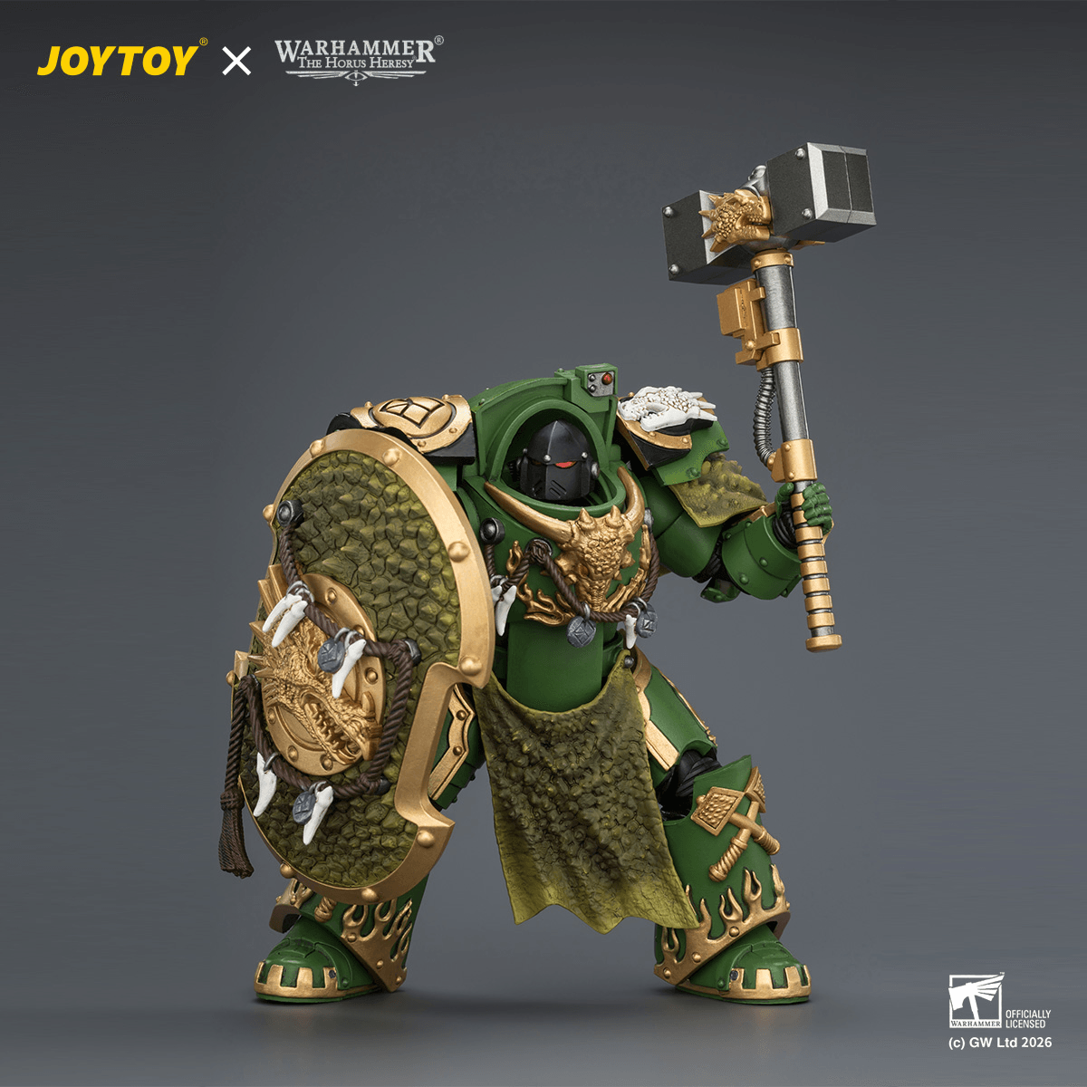 Salamanders Firedrake Terminator 2 with Thunder Hammer and Dragonscale Storm Shield
