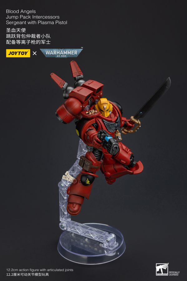 Joy Toy Blood Angels Jump Pack Intercessors Sergeant With Plasma Pistol | 6973130377370