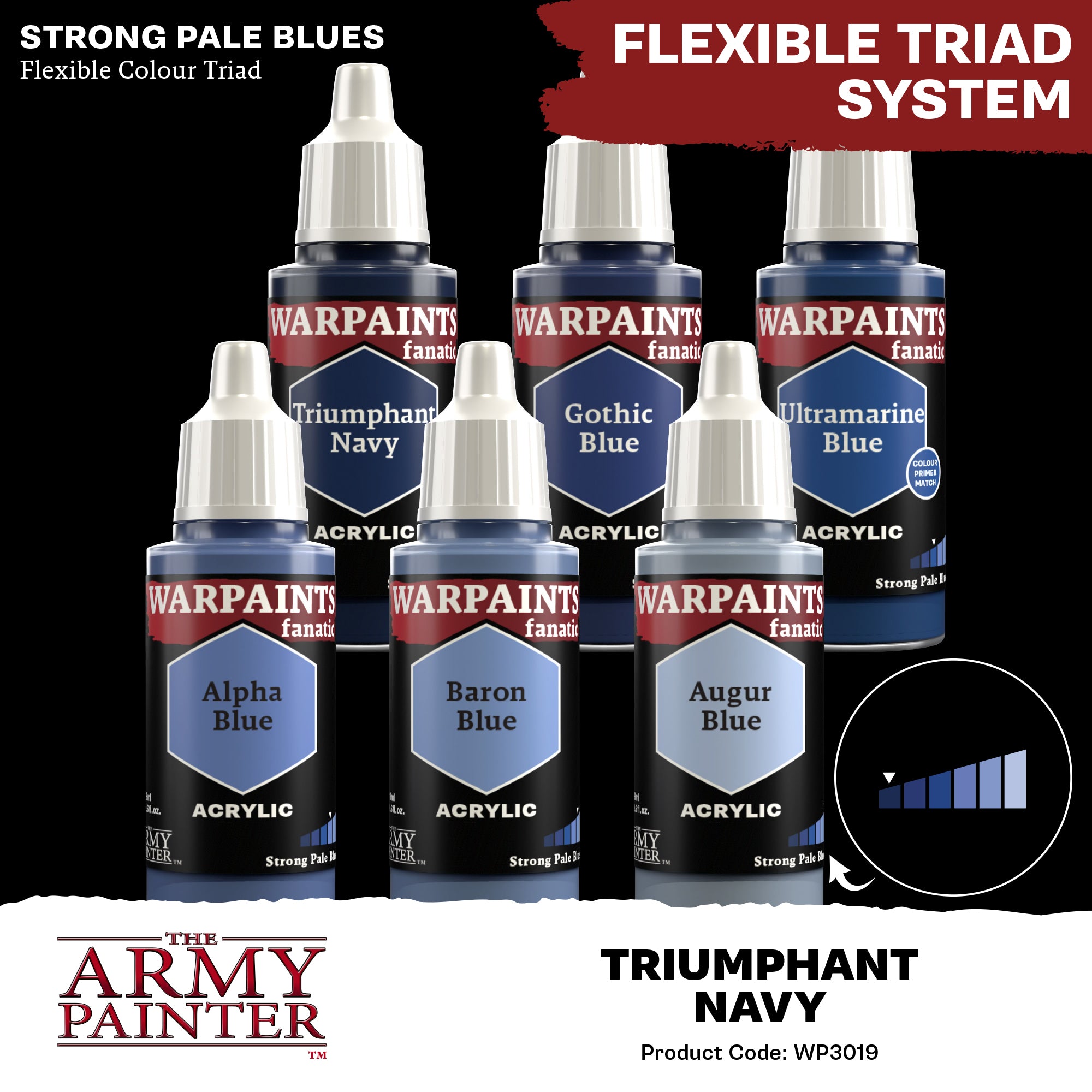 Army Painter Warpaints Fanatic Acrylic, Triumphant Navy | 5713799301900