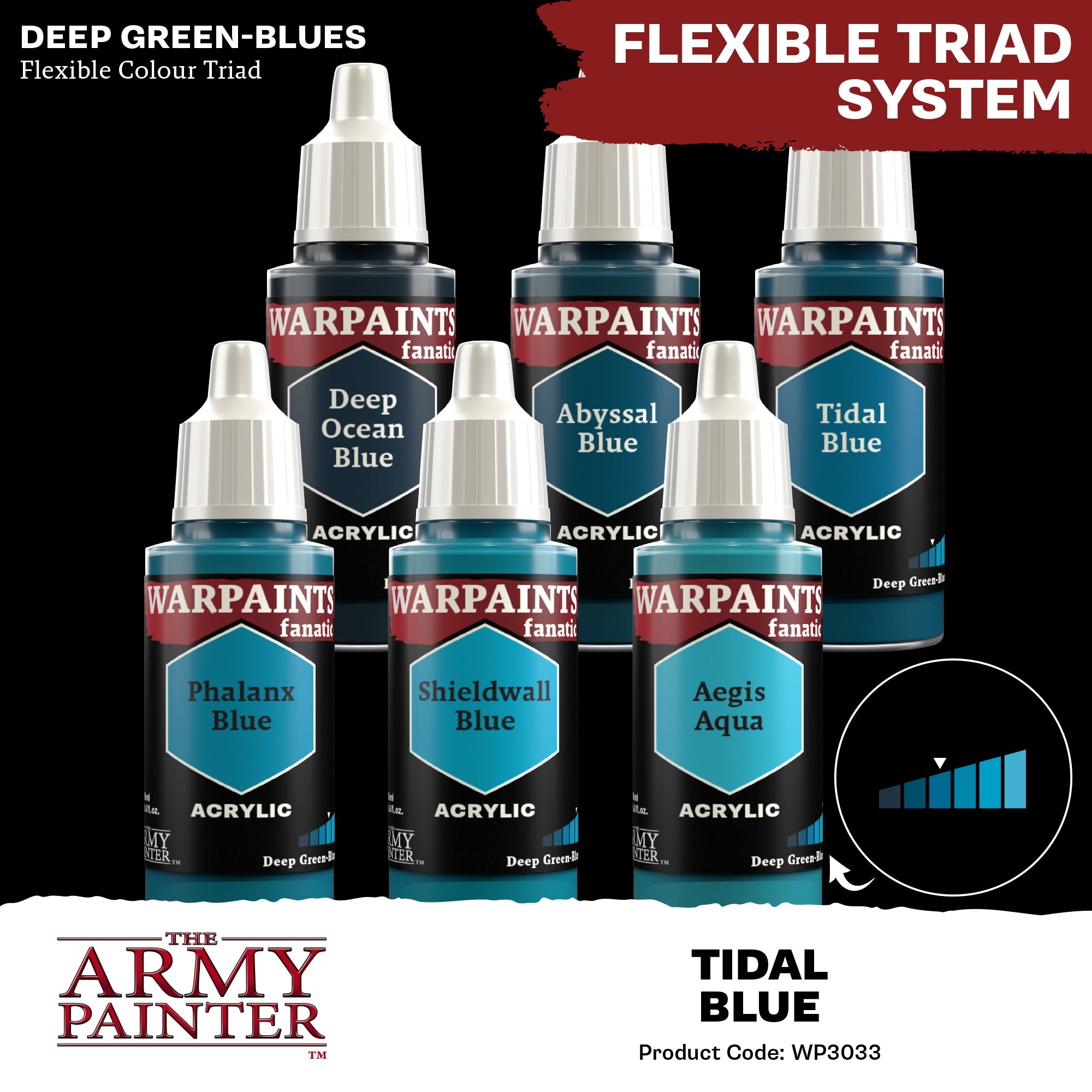 Army Painter Warpaints Fanatic Acrylic, Tidal Blue | 5713799303300