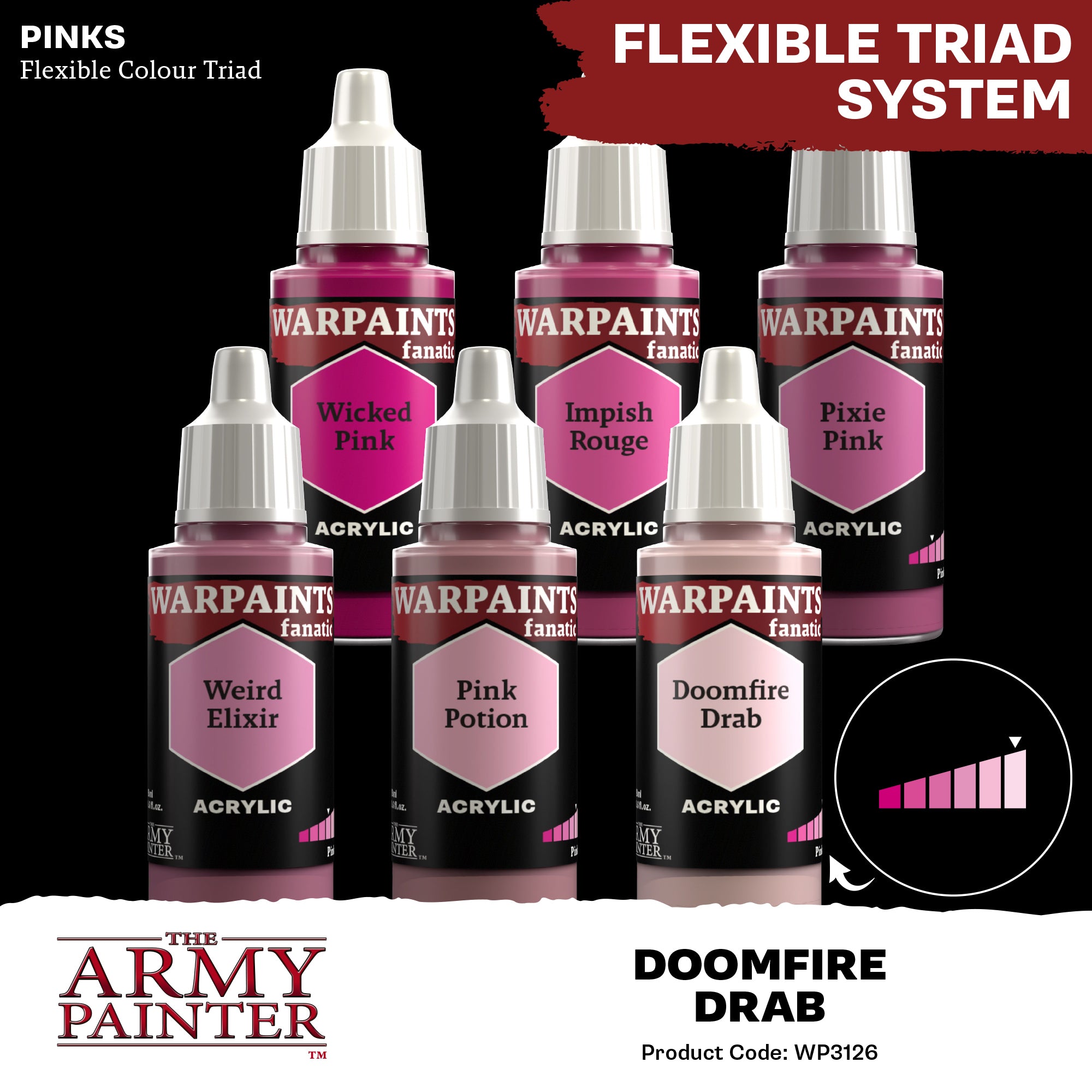 Army Painter Warpaints Fanatic Acrylic, Doomfire Drab | 5713799312609