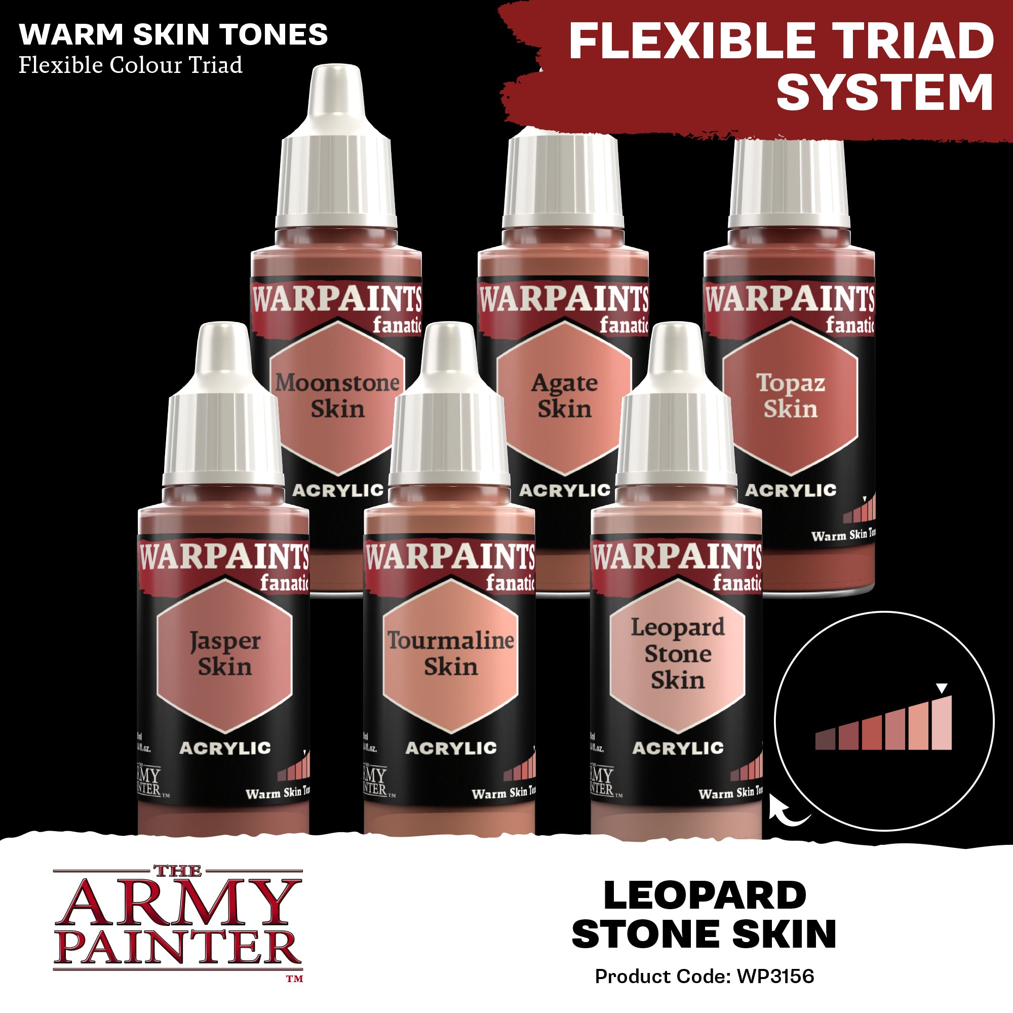 Army Painter Warpaints Fanatic Acrylic, Leopard Stone Skin | 5713799315600
