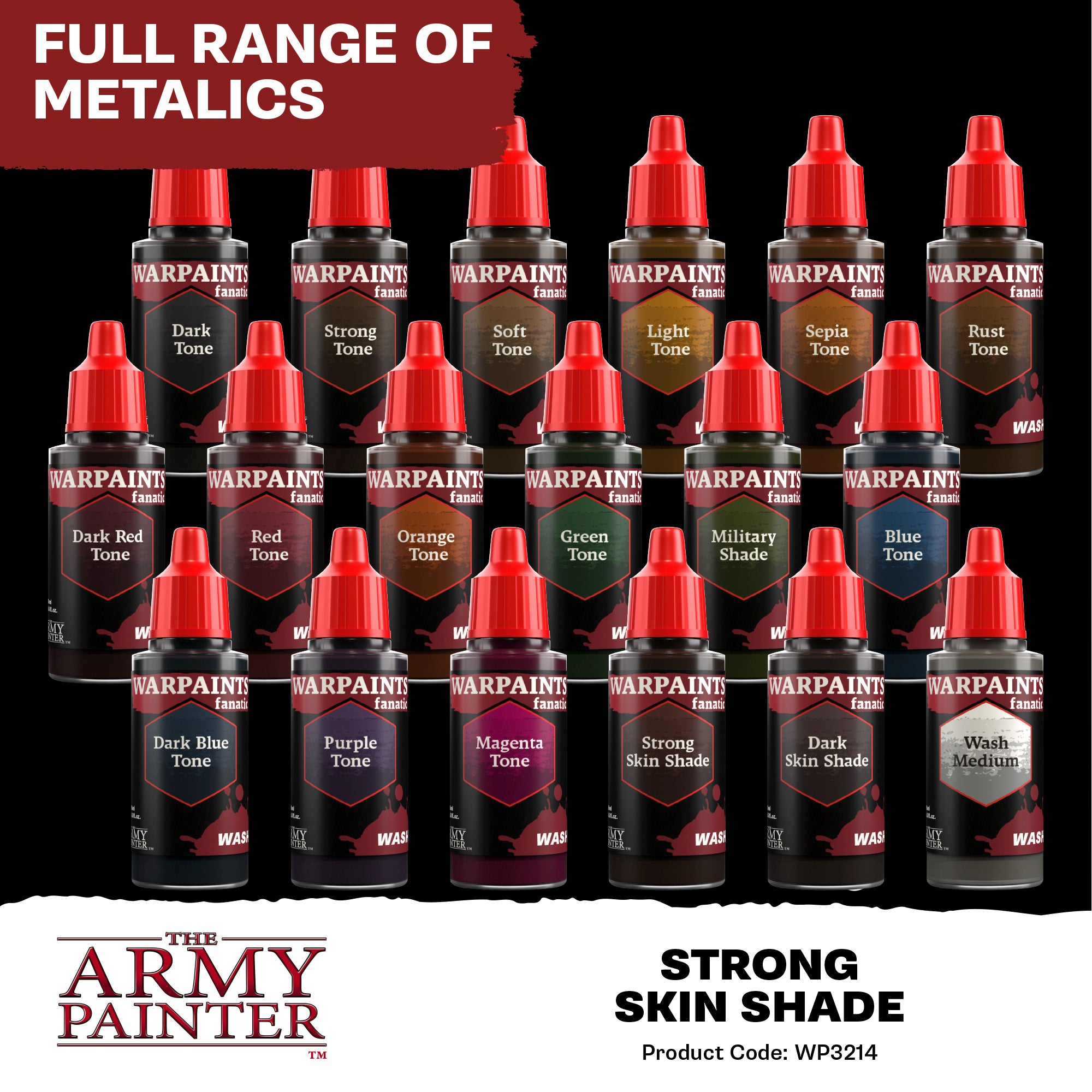 Army Painter Warpaints Fanatic Wash, Strong Skin Shade | 5713799321403