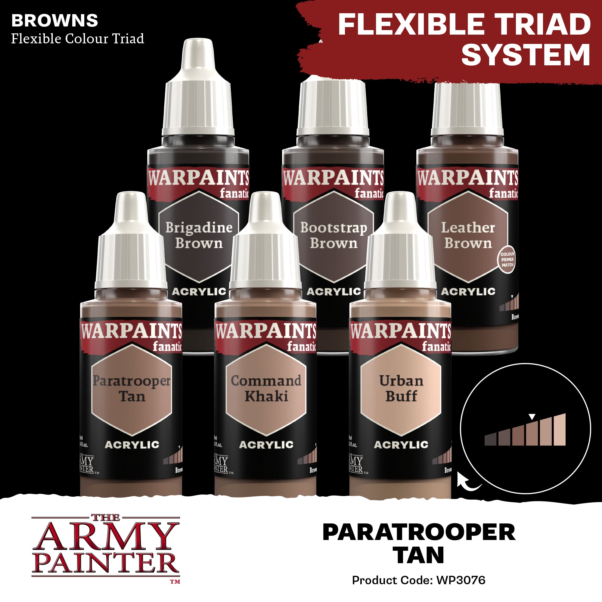 Army Painter Warpaints Fanatic Acrylic, Paratrooper Tan | 5713799307605