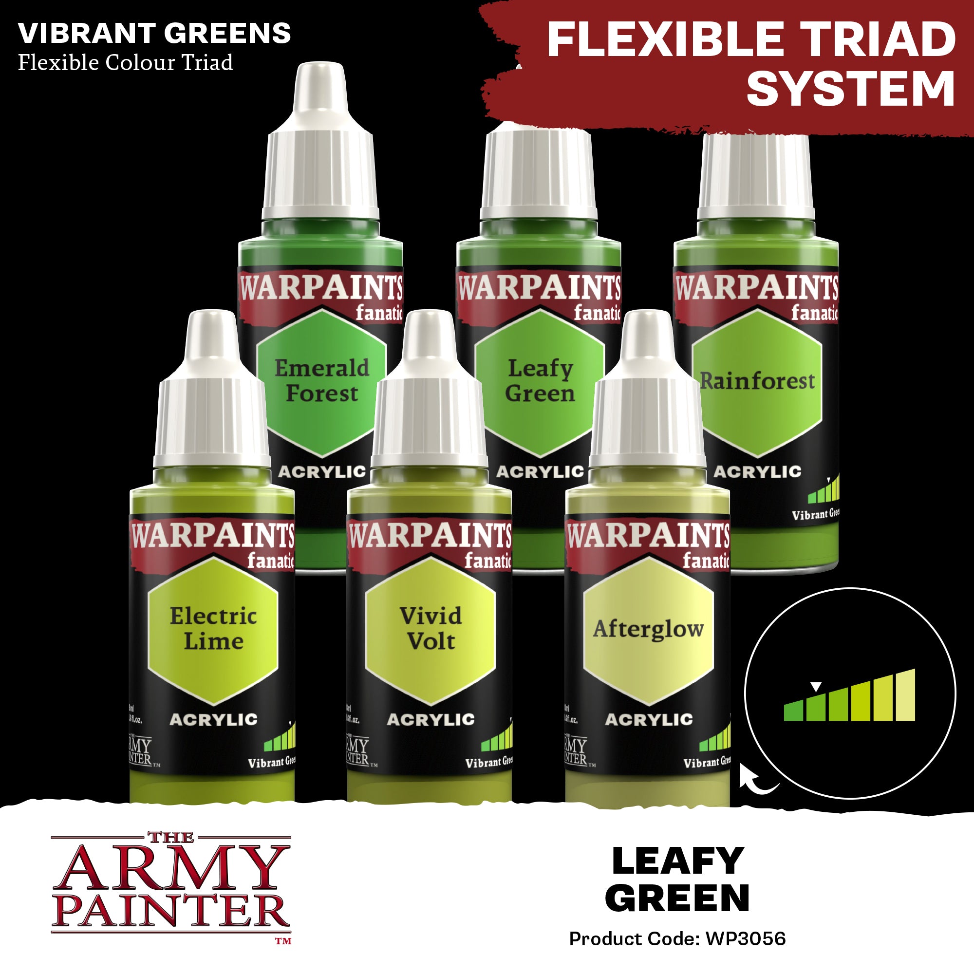 Army Painter Warpaints Fanatic Acrylic, Leafy Green | 5713799305601