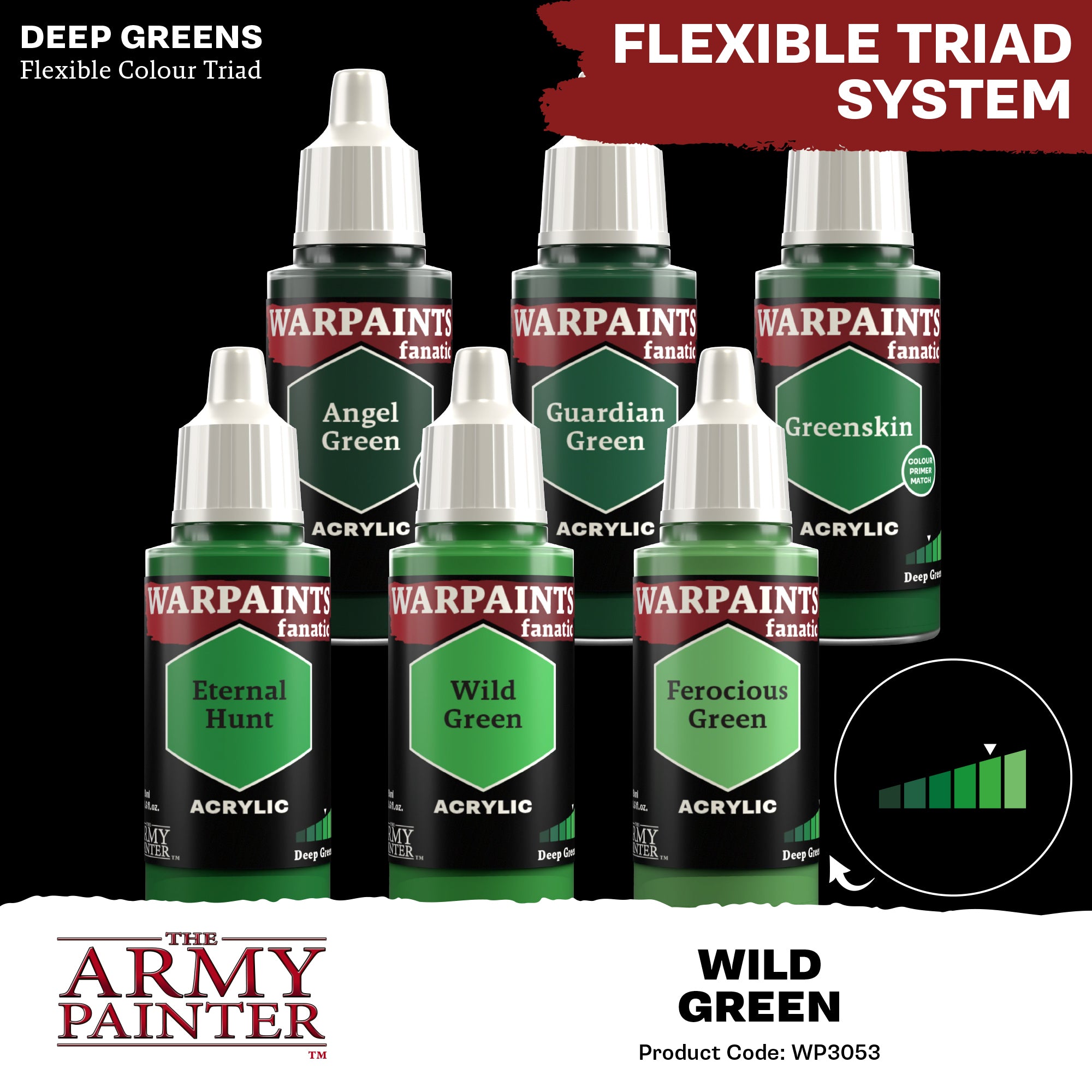 Army Painter Warpaints Fanatic Acrylic, Wild Green | 5713799305304