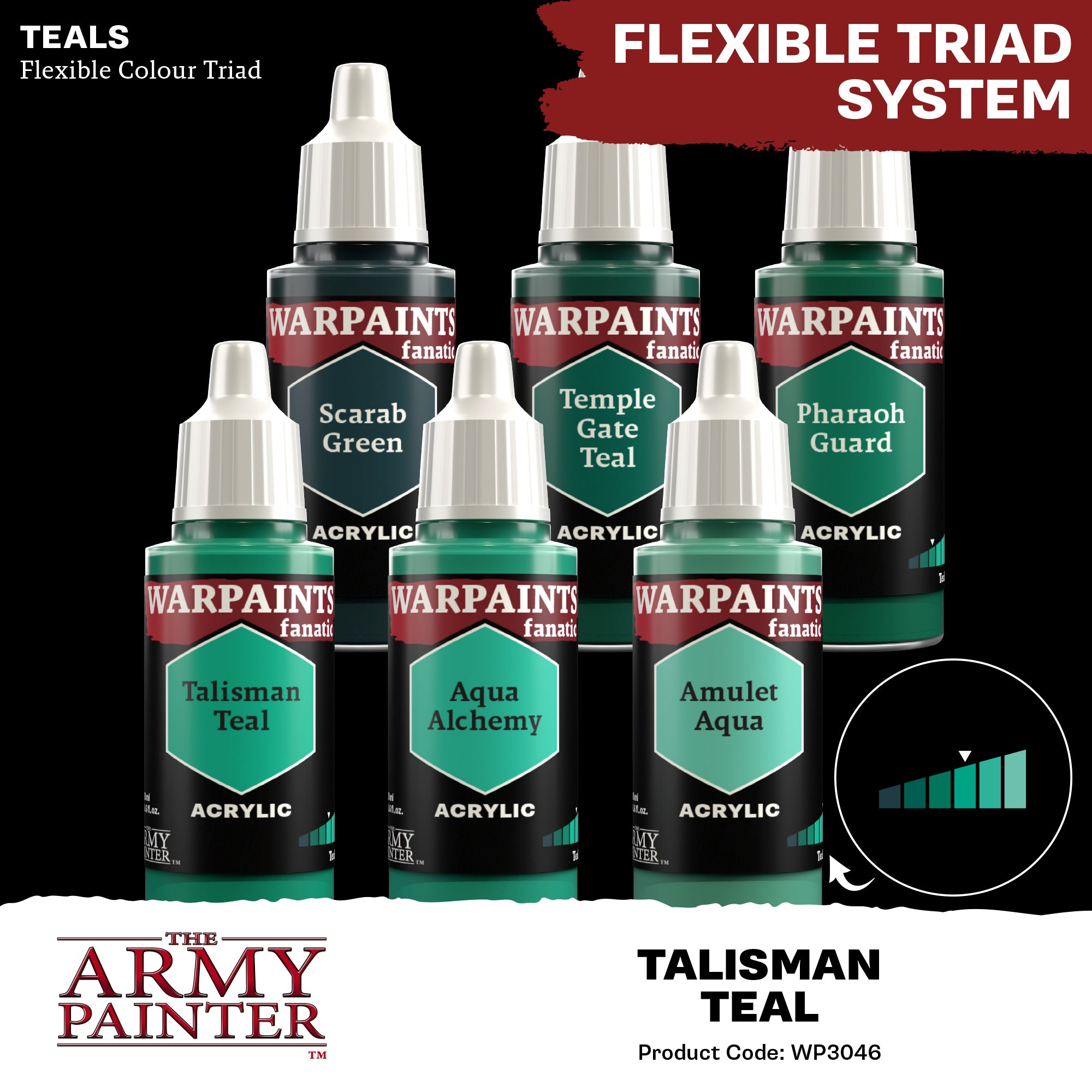 Army Painter Warpaints Fanatic Acrylic, Talisman Teal | 5713799304604