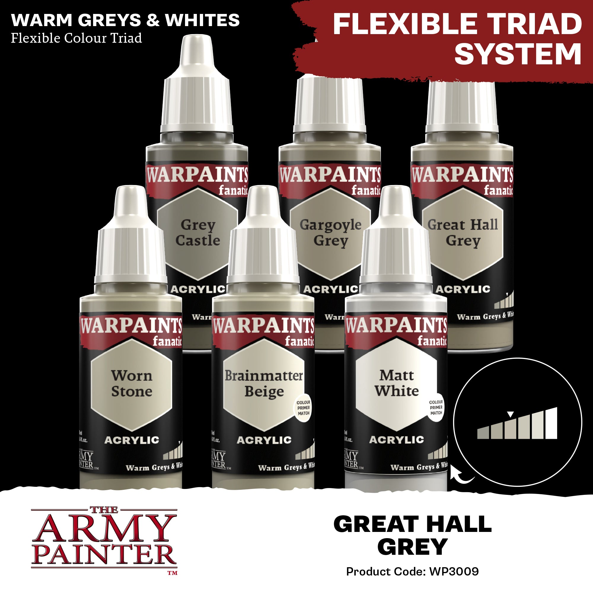 Army Painter Warpaints Fanatic Acrylic, Great Hall Grey | 5713799300903