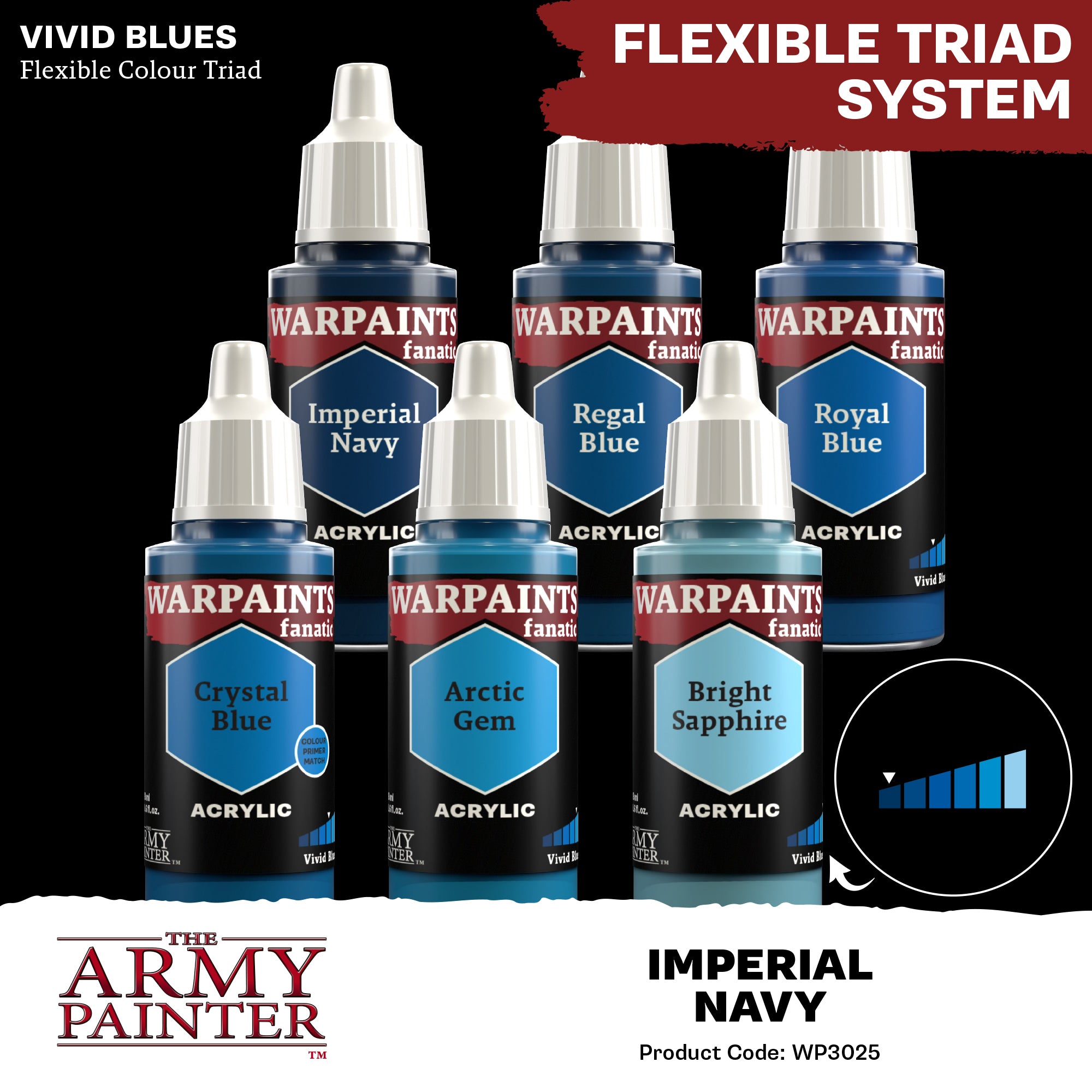 Army Painter Warpaints Fanatic Acrylic, Imperial Navy | 5713799302501