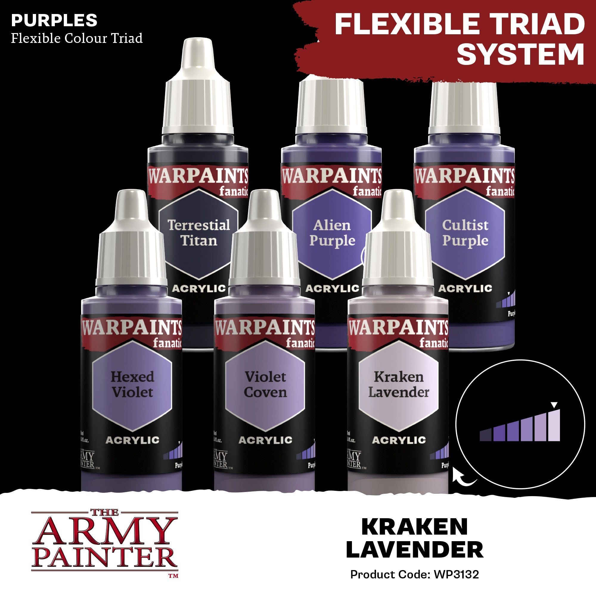 Army Painter Warpaints Fanatic Acrylic, Kraken Lavender | 5713799313200