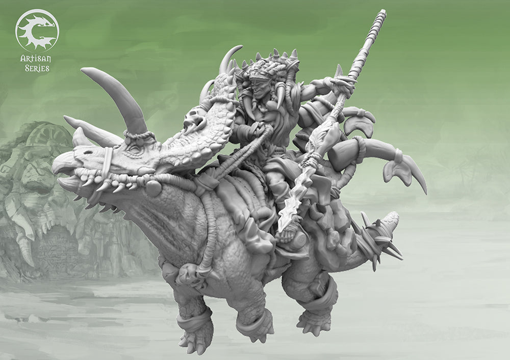 Conquest, W’adrhun - Mounted Chieftain Artisan Series (PBW9015) | 5213009015783