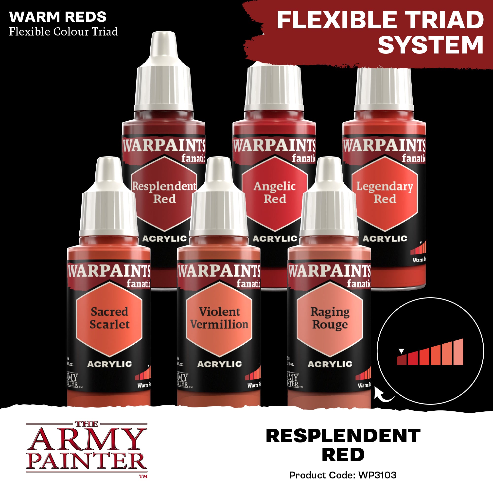 Army Painter Warpaints Fanatic Acrylic, Resplendent Red | 5713799310308