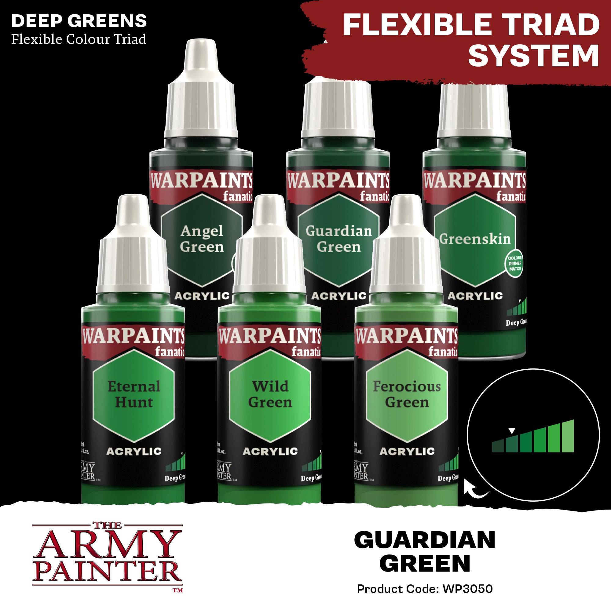 Army Painter Warpaints Fanatic Acrylic, Guardian Green | 5713799305007